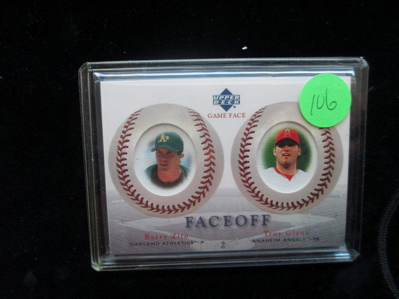 barry zito troy glaus game face card (1 of 1)