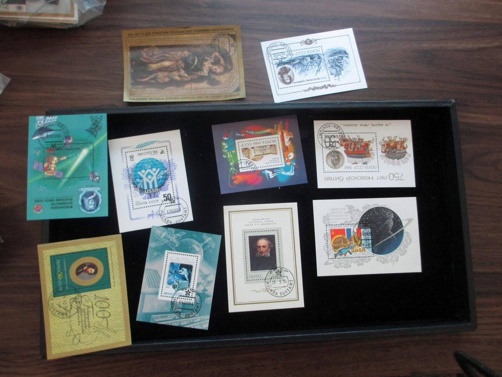 lot of 10 soviet union souvinir sheets: rare lot
