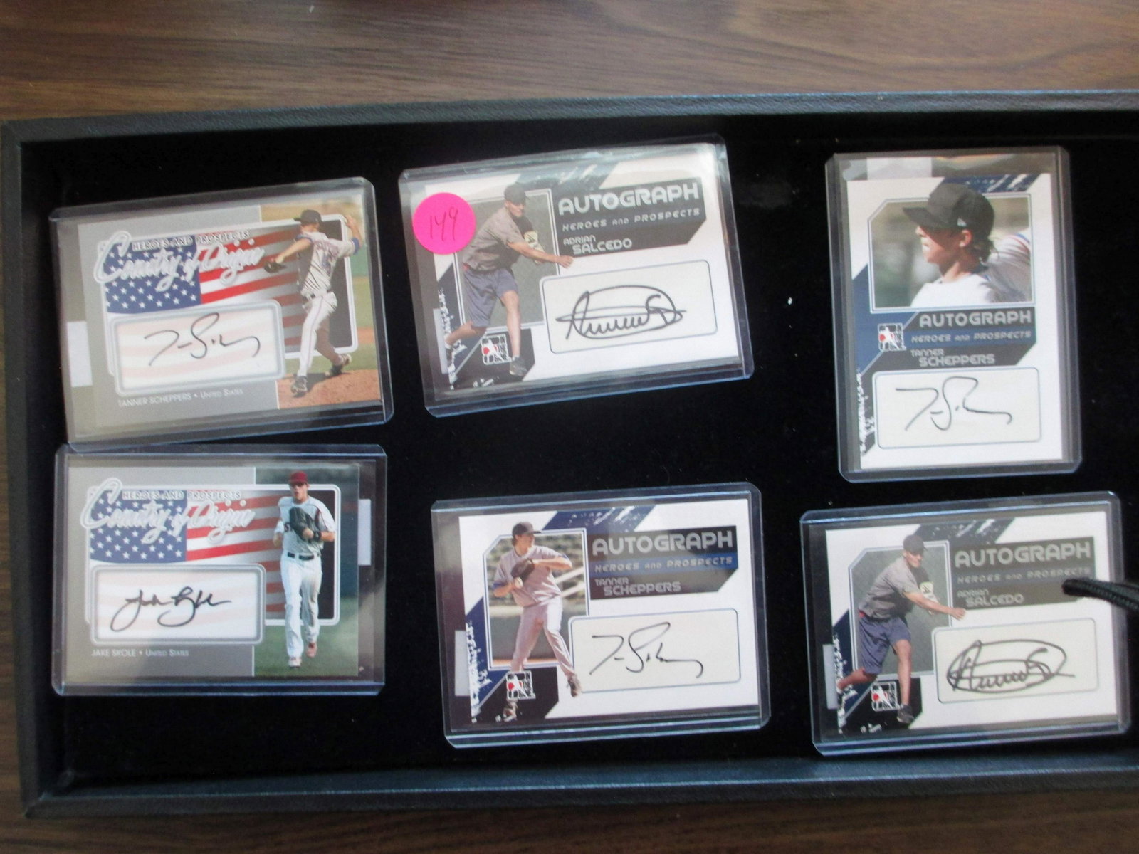adrian salcedo,tanner scheppers,tanner scheppers,tanner: signature card lot