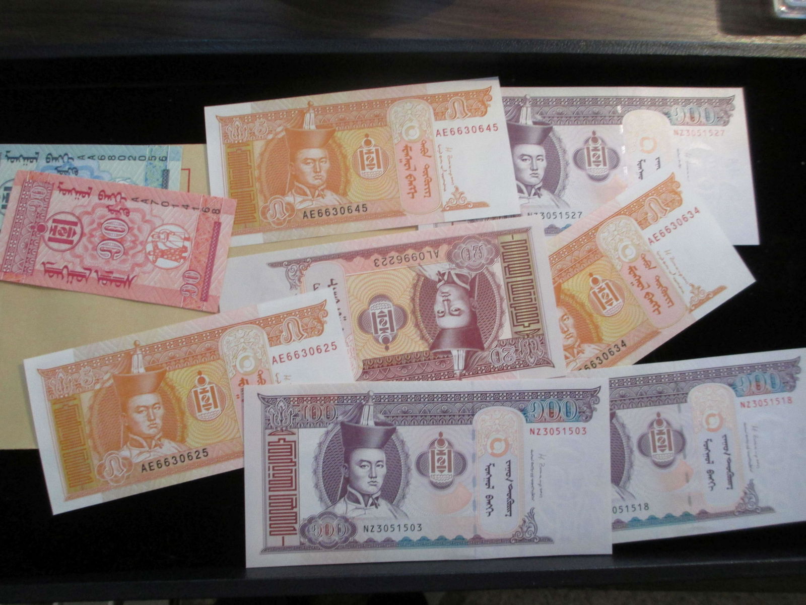 lot of 10 foreign notes from tugrug (1 of 1)