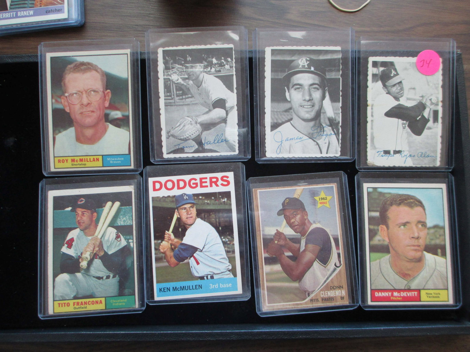 felipe alou,james fregosi,tom haller,ken mcmullen,donn: vintage card lot