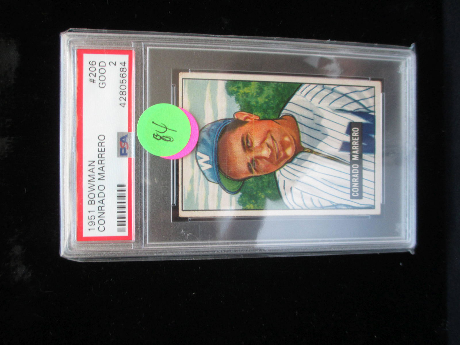 psa graded 1951 bowman conrado marrero mint 2 (1 of 1)