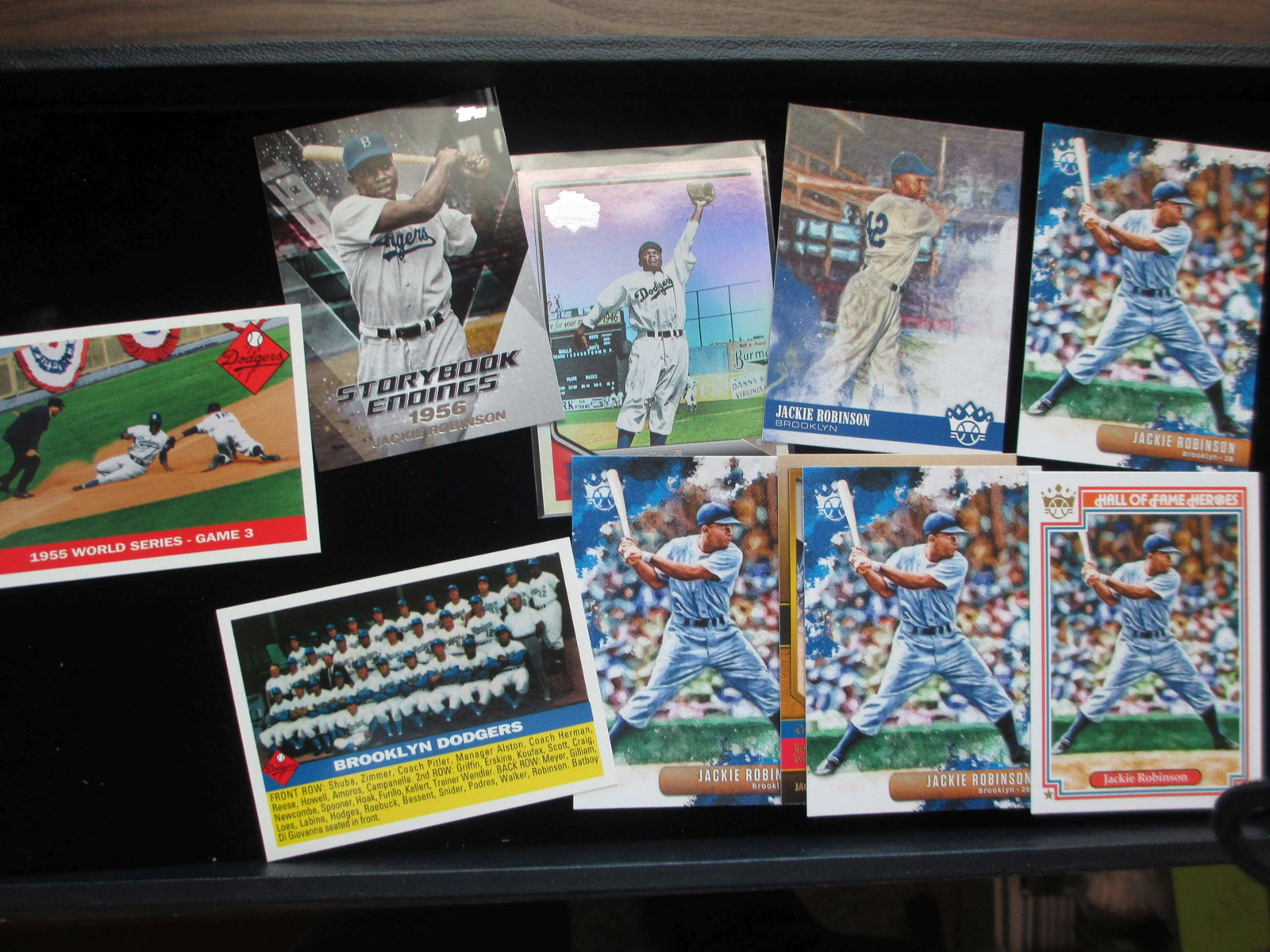 lot of 10 jackie robinson cards: nice lot