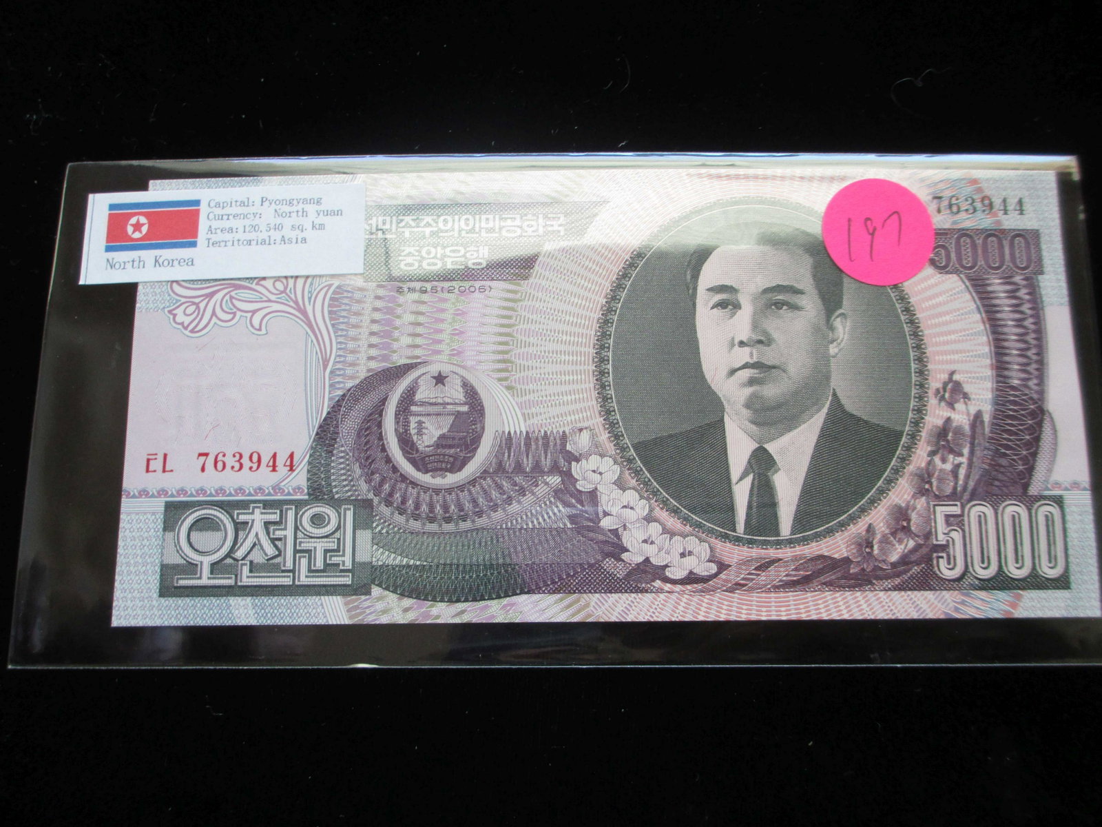 pyongyang 5000 currency: north yuan