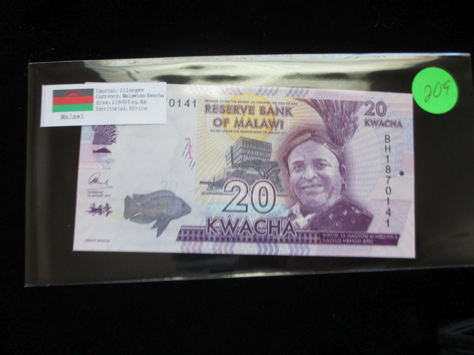 lilongwe 20 kwacha: malawian kwacha