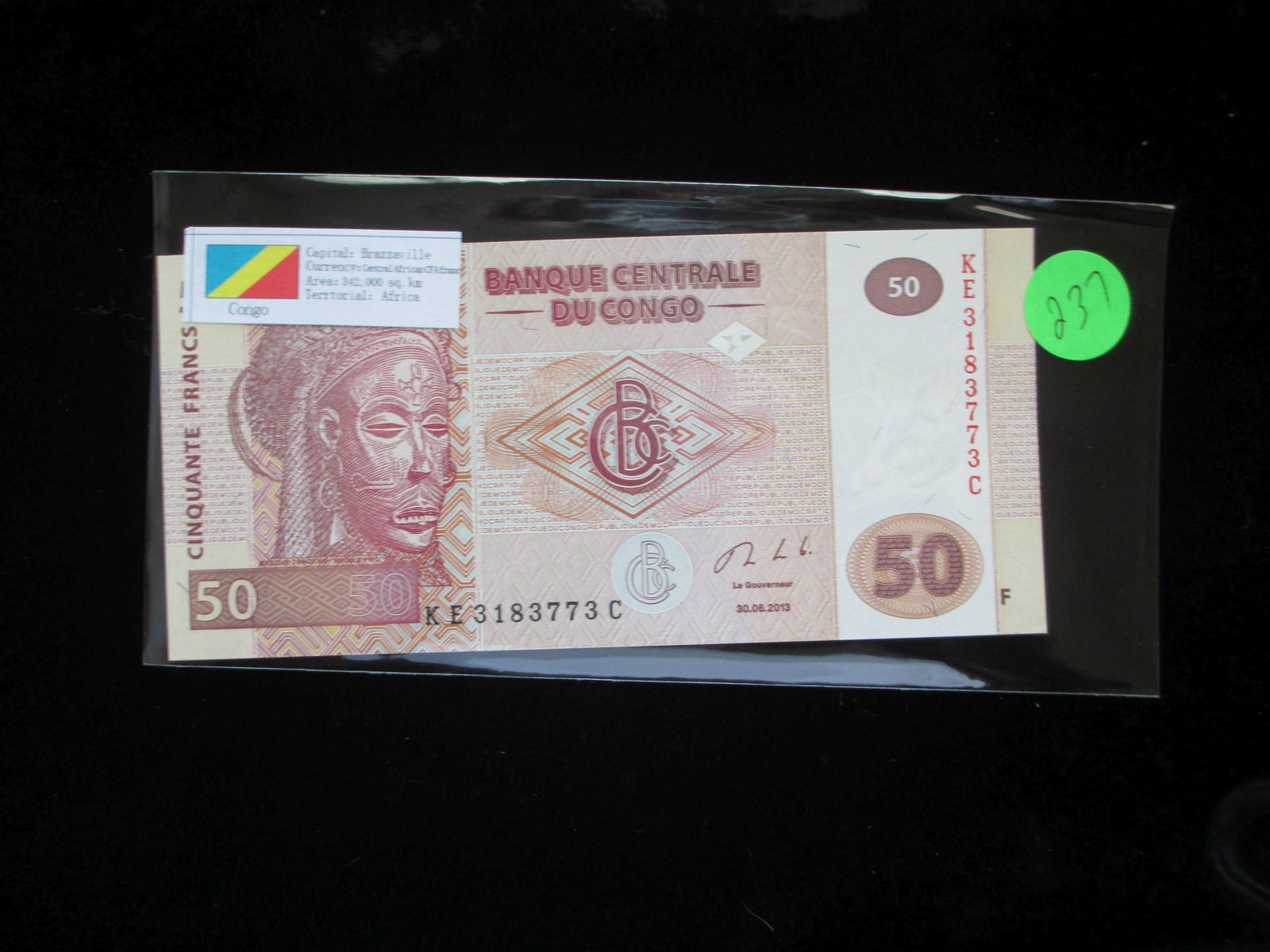 brazzaville cinquante francs currency (1 of 1)