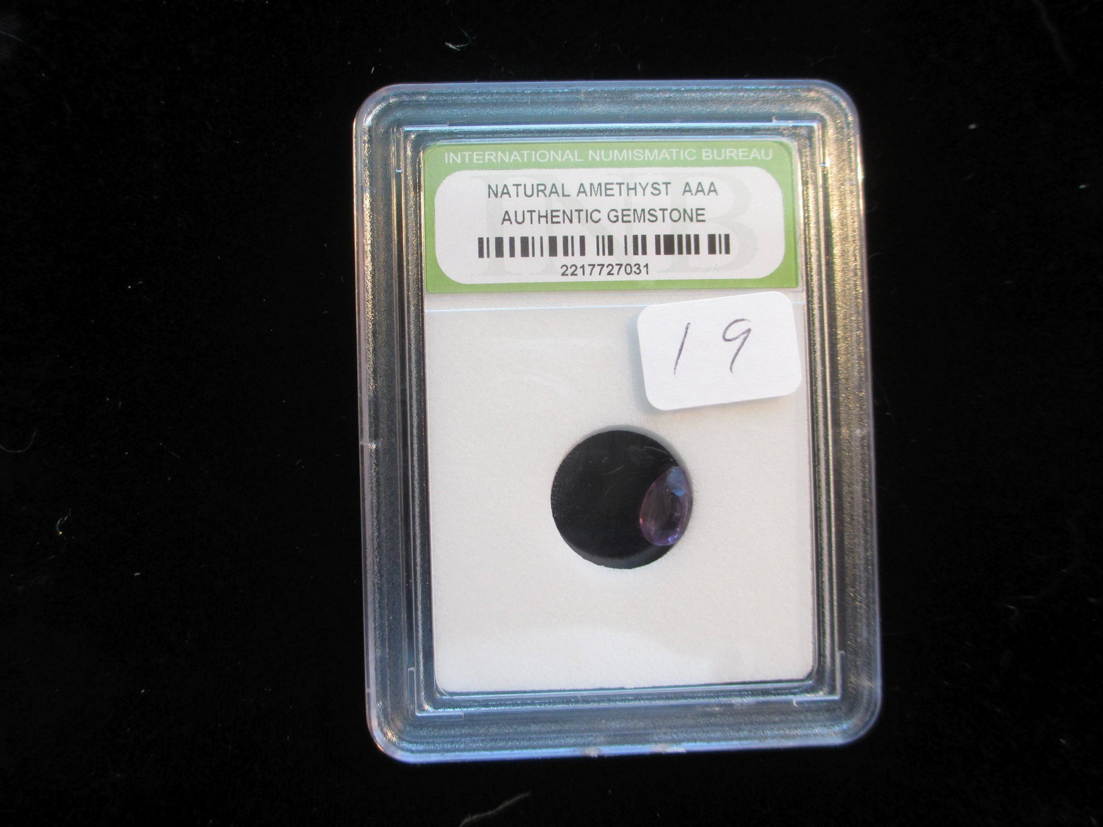 international numismatic bureau graded natural amethyst: nice graded lot