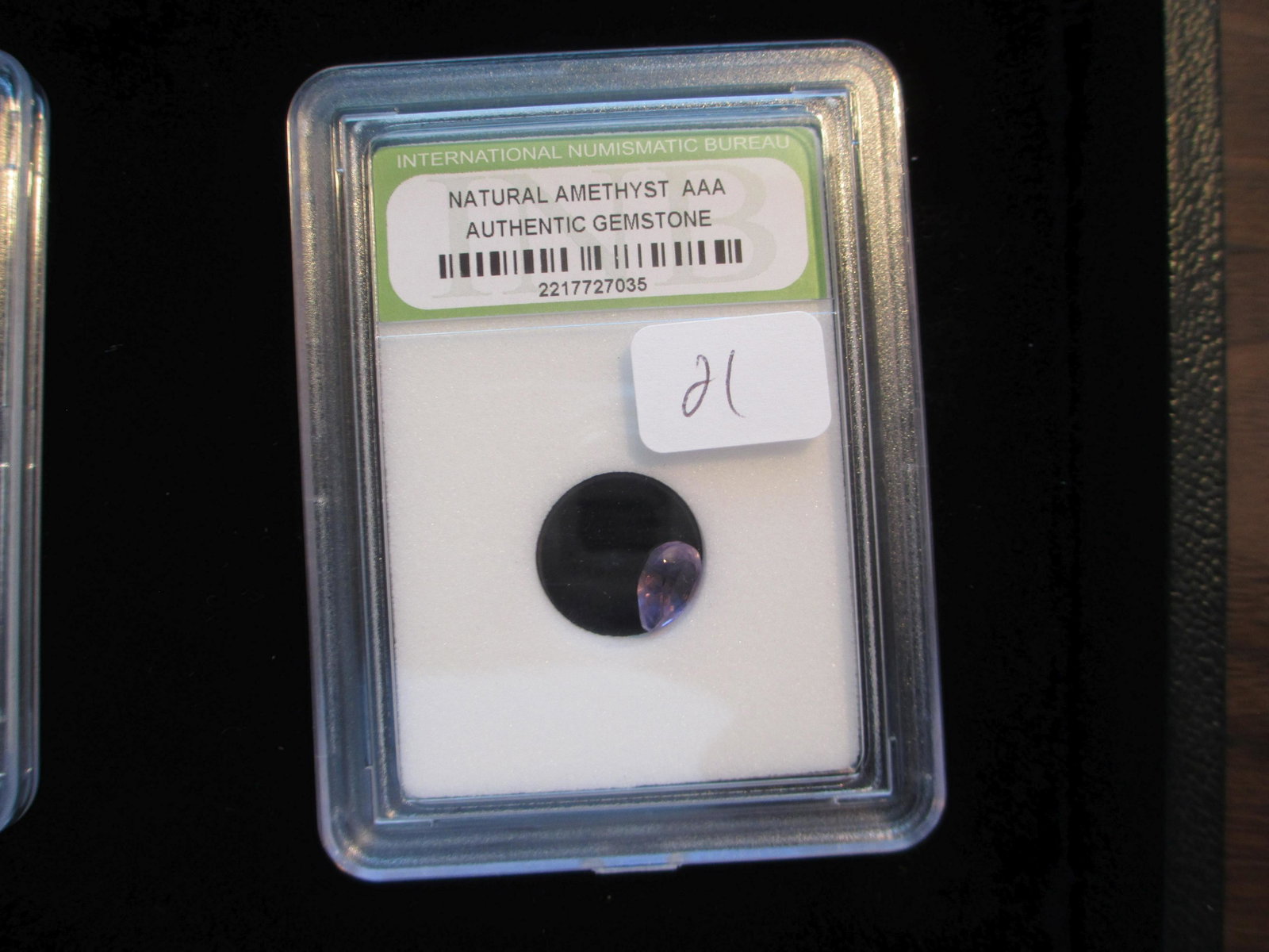 international numismatic bureau graded natural amethyst: nice graded lot