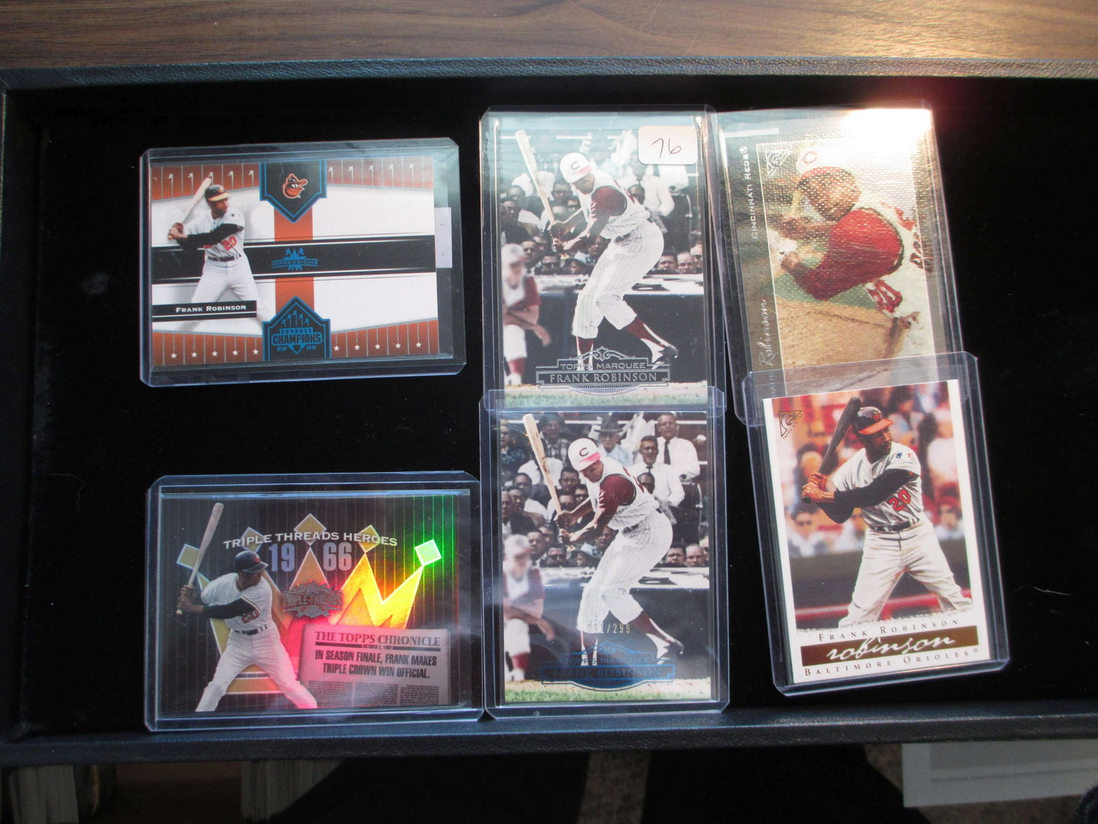 lot of 6 frank robinson cards: nice lot
