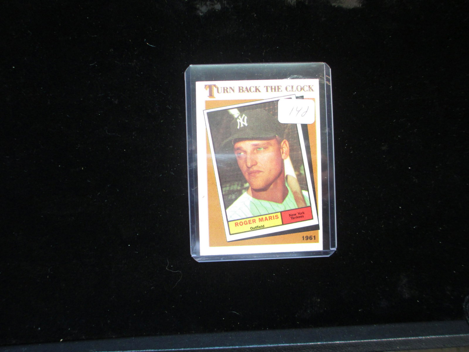 turn back the clock roger maris card: nice
