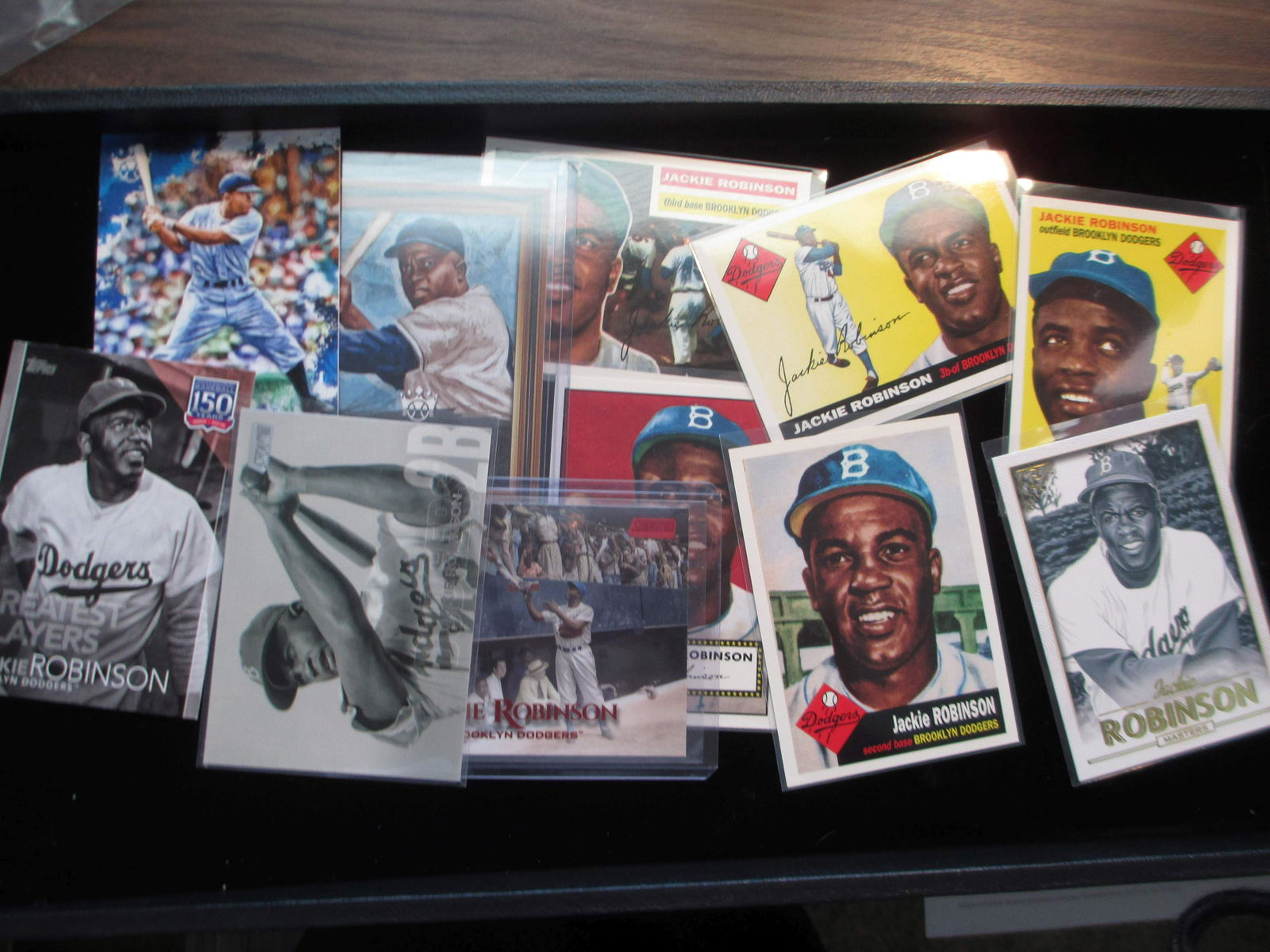 lot of 11 jackie robinson insert cards (1 of 1)