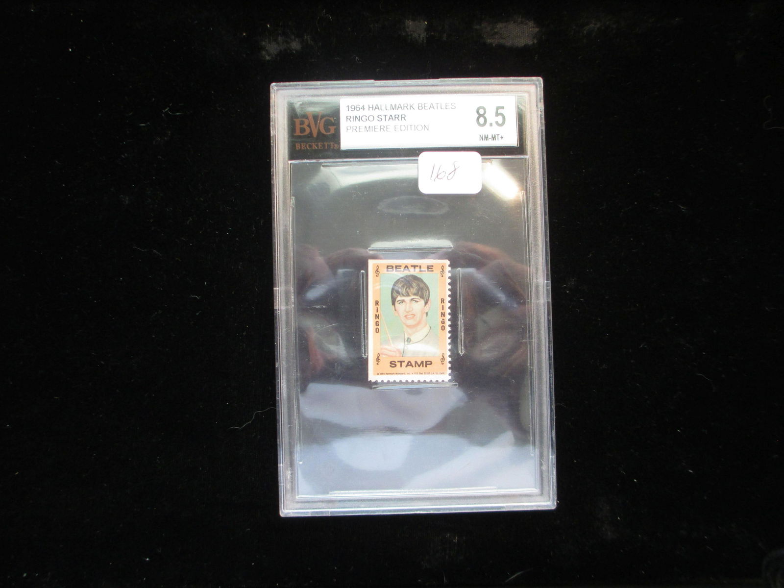 beckett graded 1964 hallmark ringo starr stamp mint 8.5 (1 of 1)