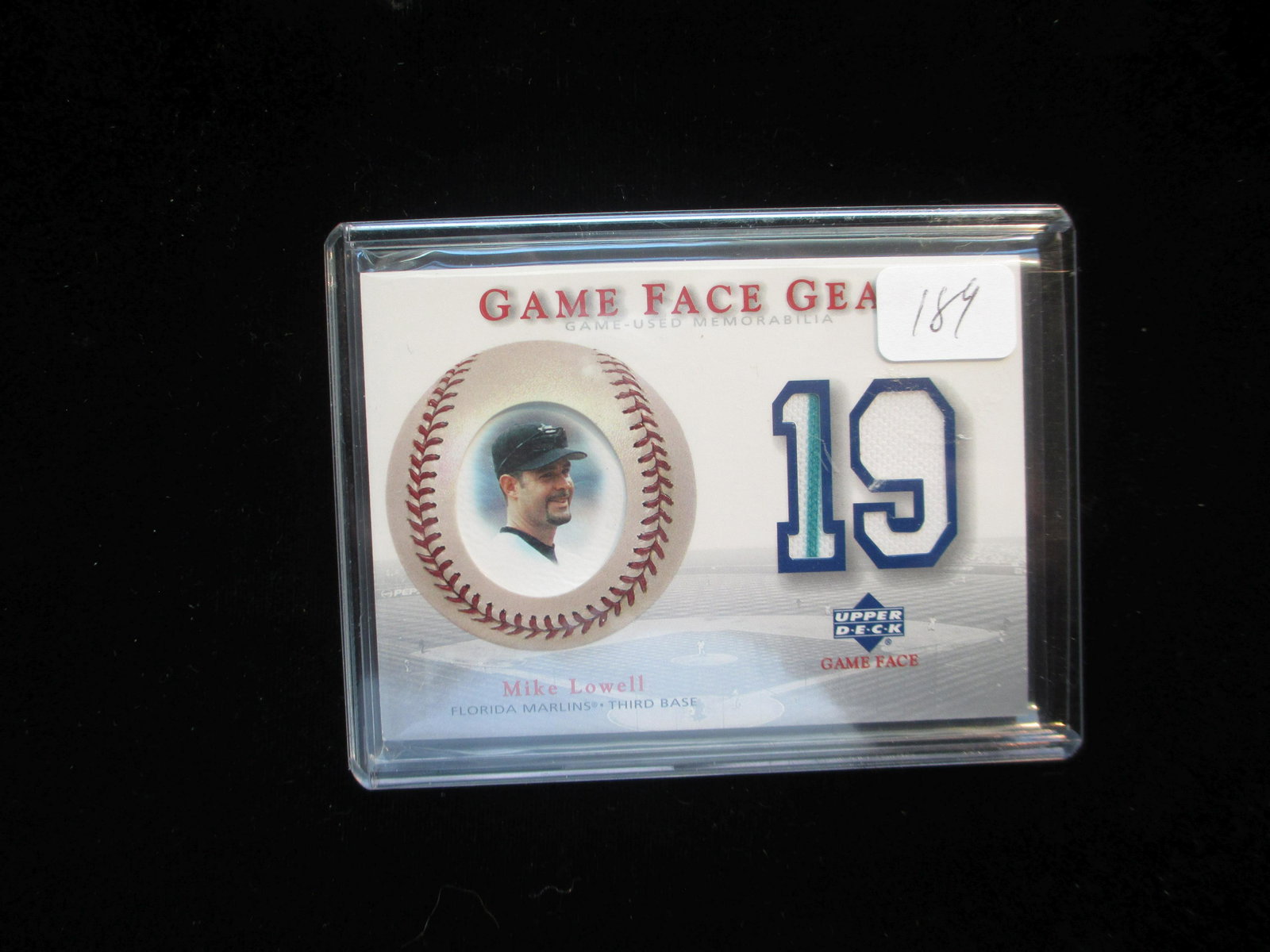 mike lowell game face gear card jersey (1 of 1)