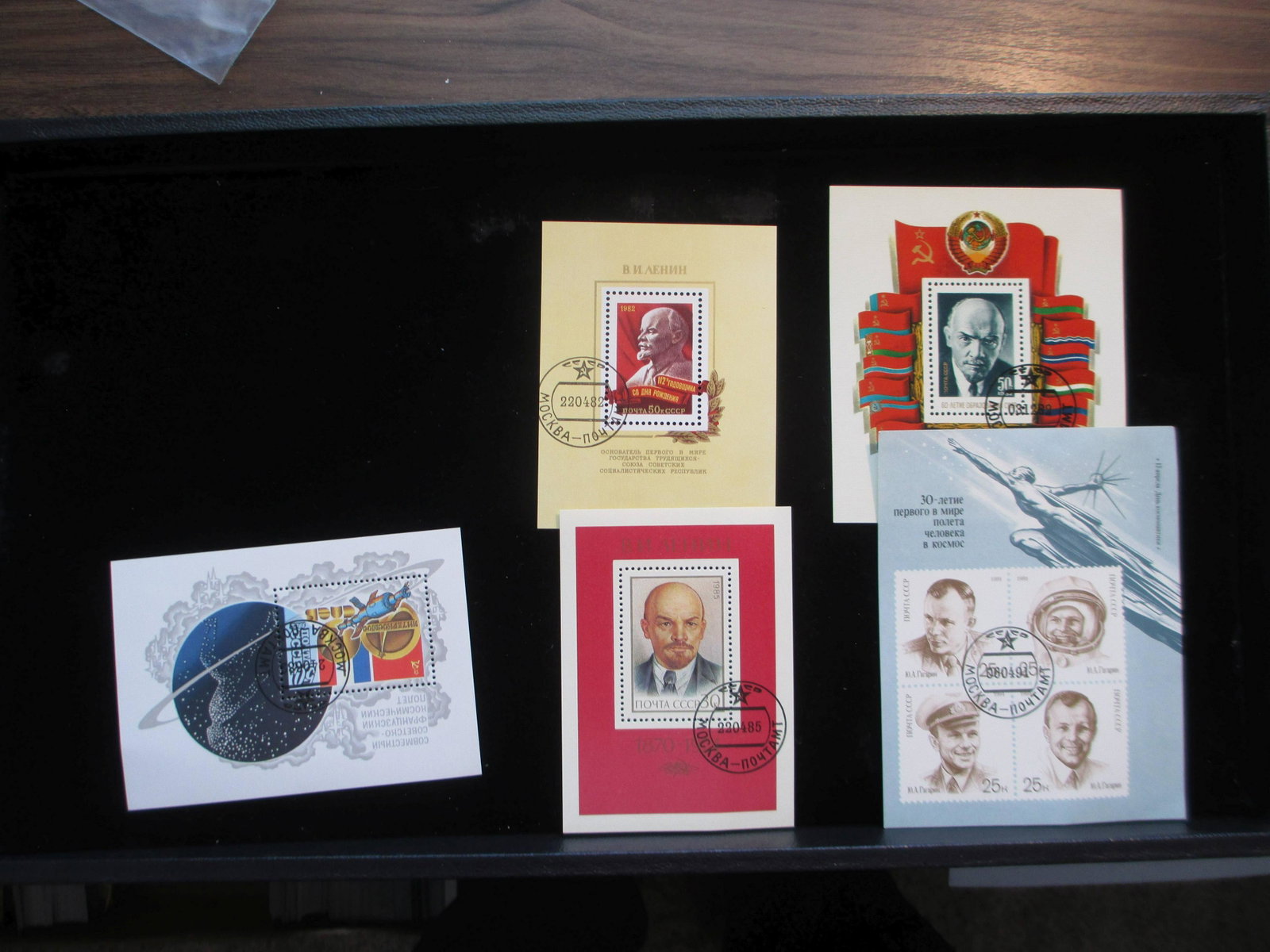 lot of 5 soviet union souvinir sheets: rare lot