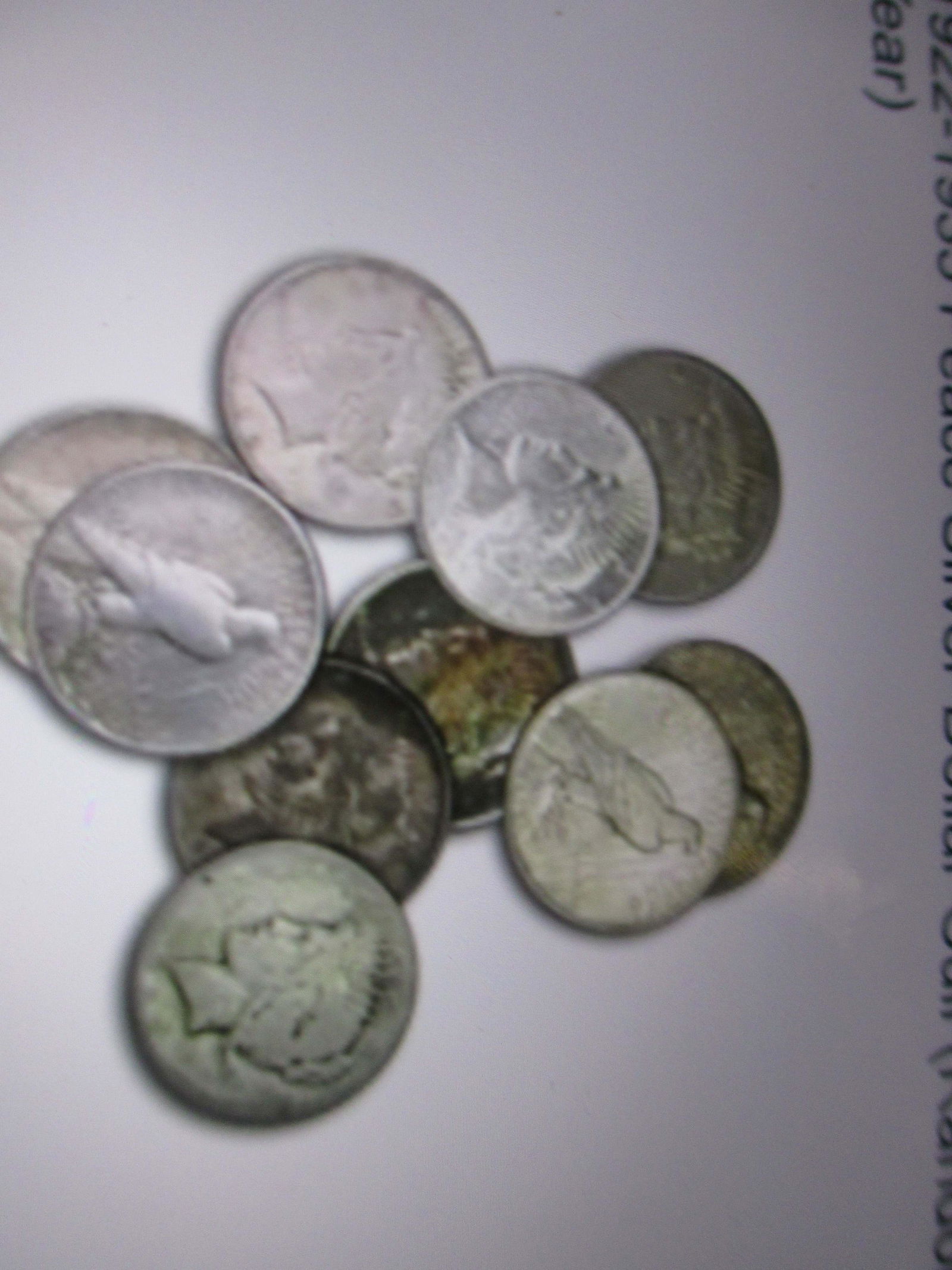 lot of 10 silver peace dollars (1 of 1)