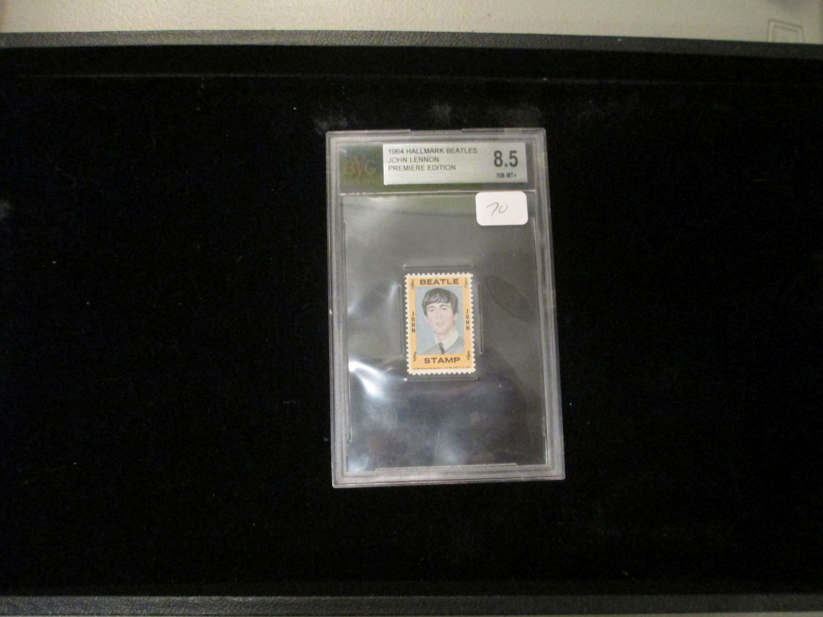 beckett graded 1964 hallmark beatles john lennon mint (1 of 1)