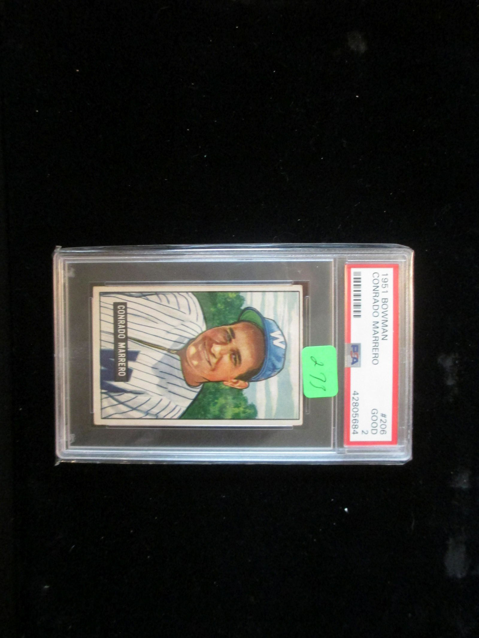 psa graded 1951 bowman conrado marrero mint 2 (1 of 1)