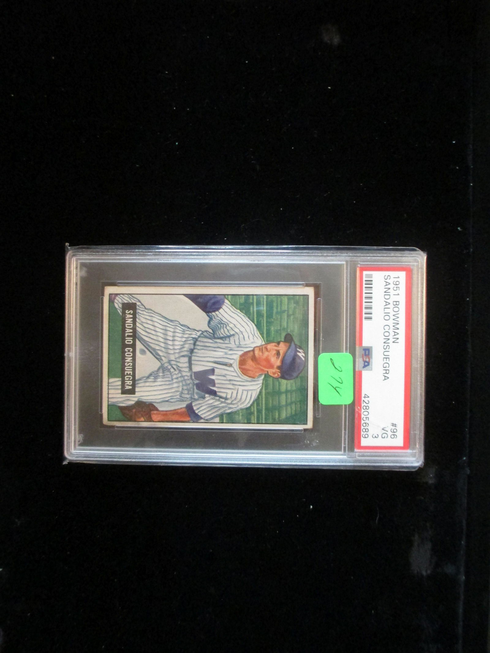 psa graded 1951 bowman sandalio consuegra mint 3 (1 of 1)
