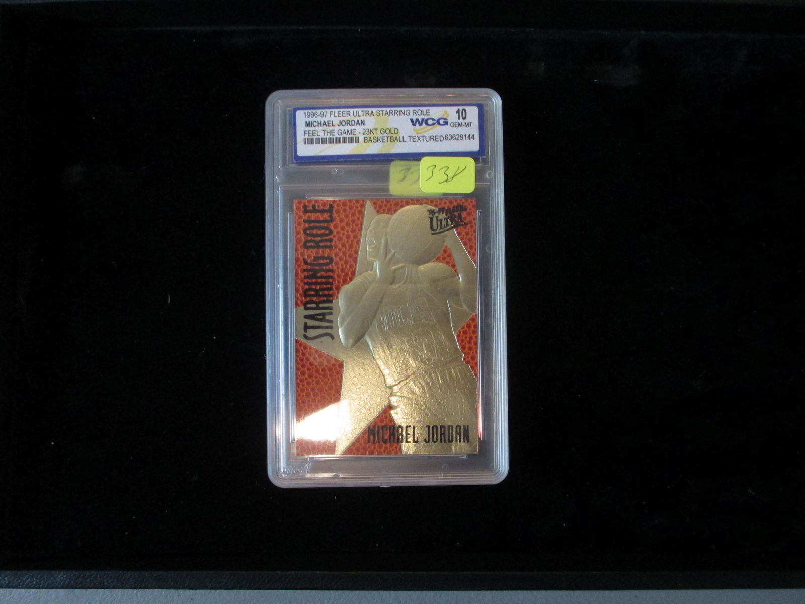 wcg graded 1996/7 michael jordan 23kt gold card mint 10 (1 of 1)