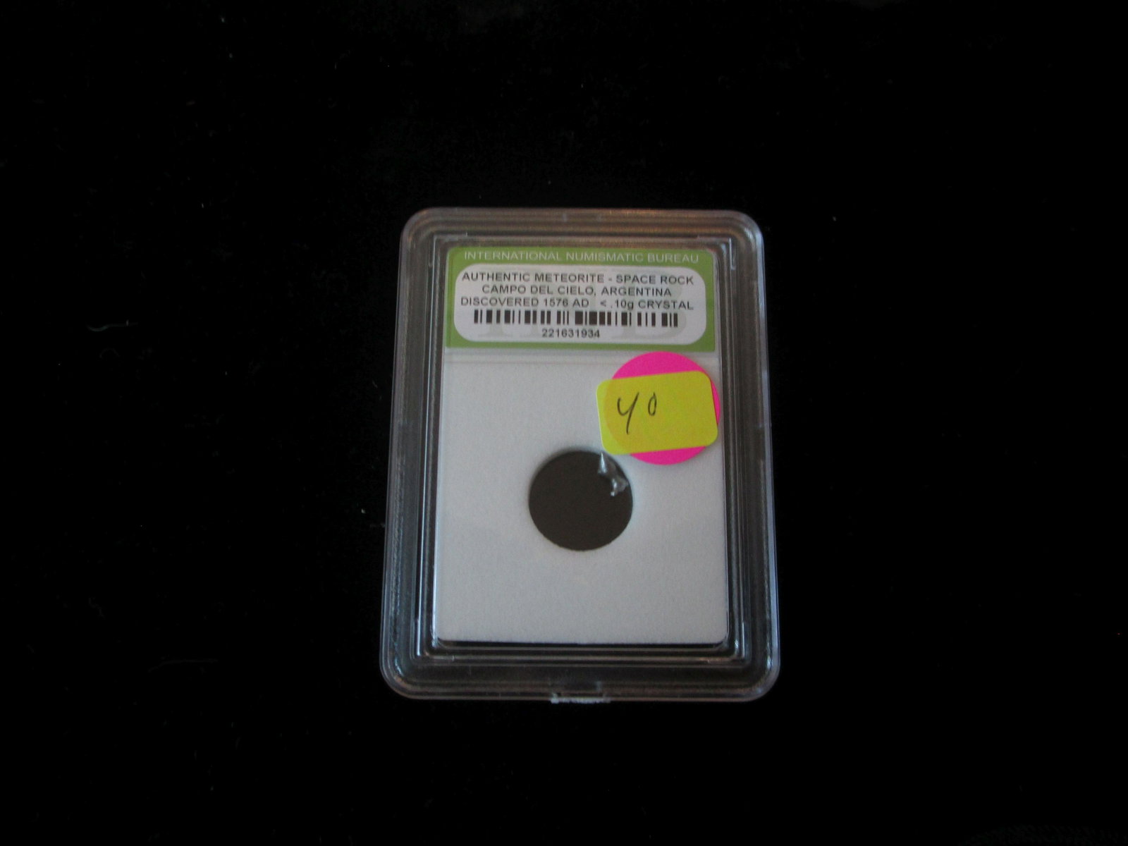 international numismatic bureau graded space rock campo: nice graded item