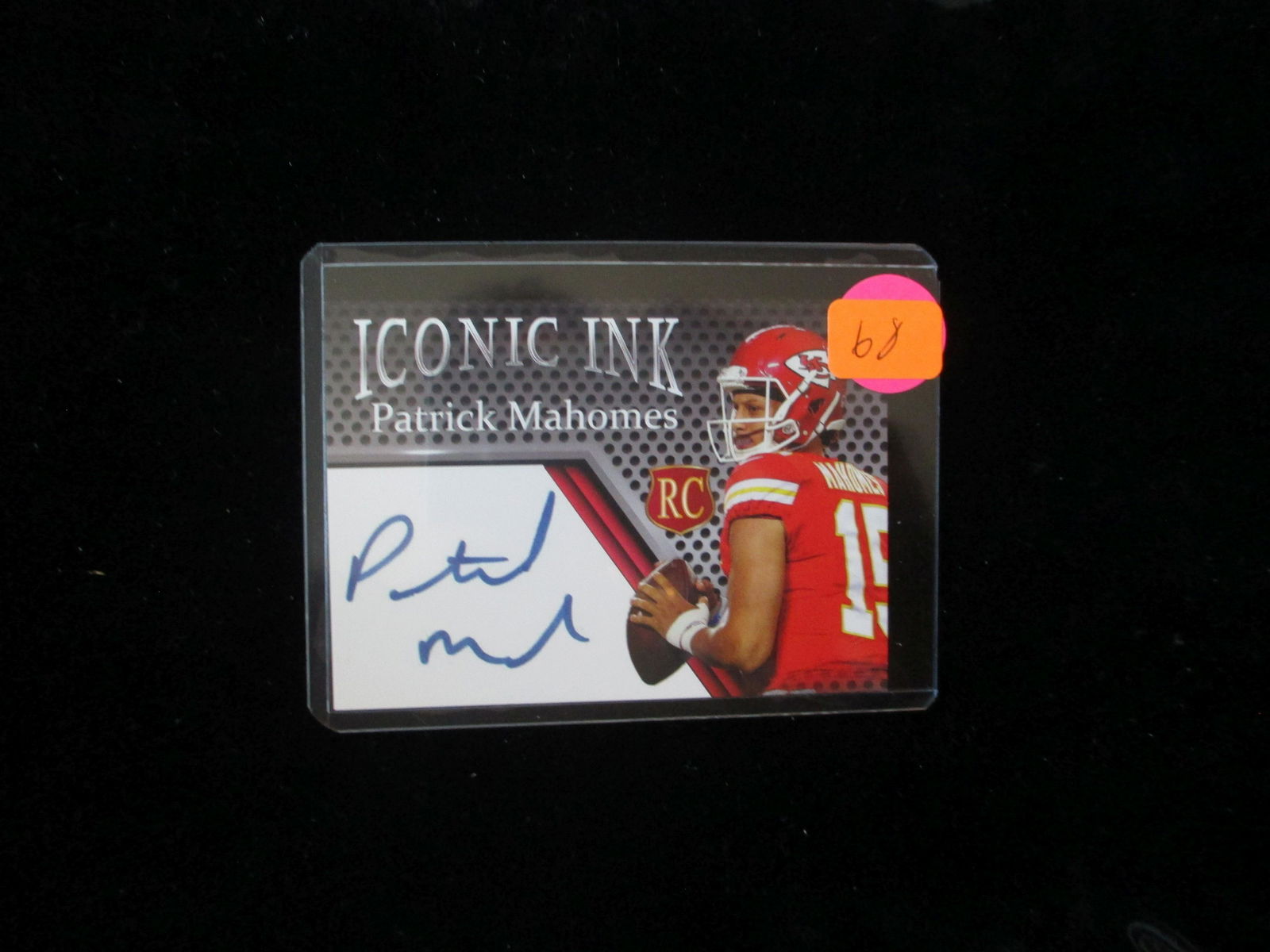 patrick mahomes rookie signature card: facsimile autograph edition
