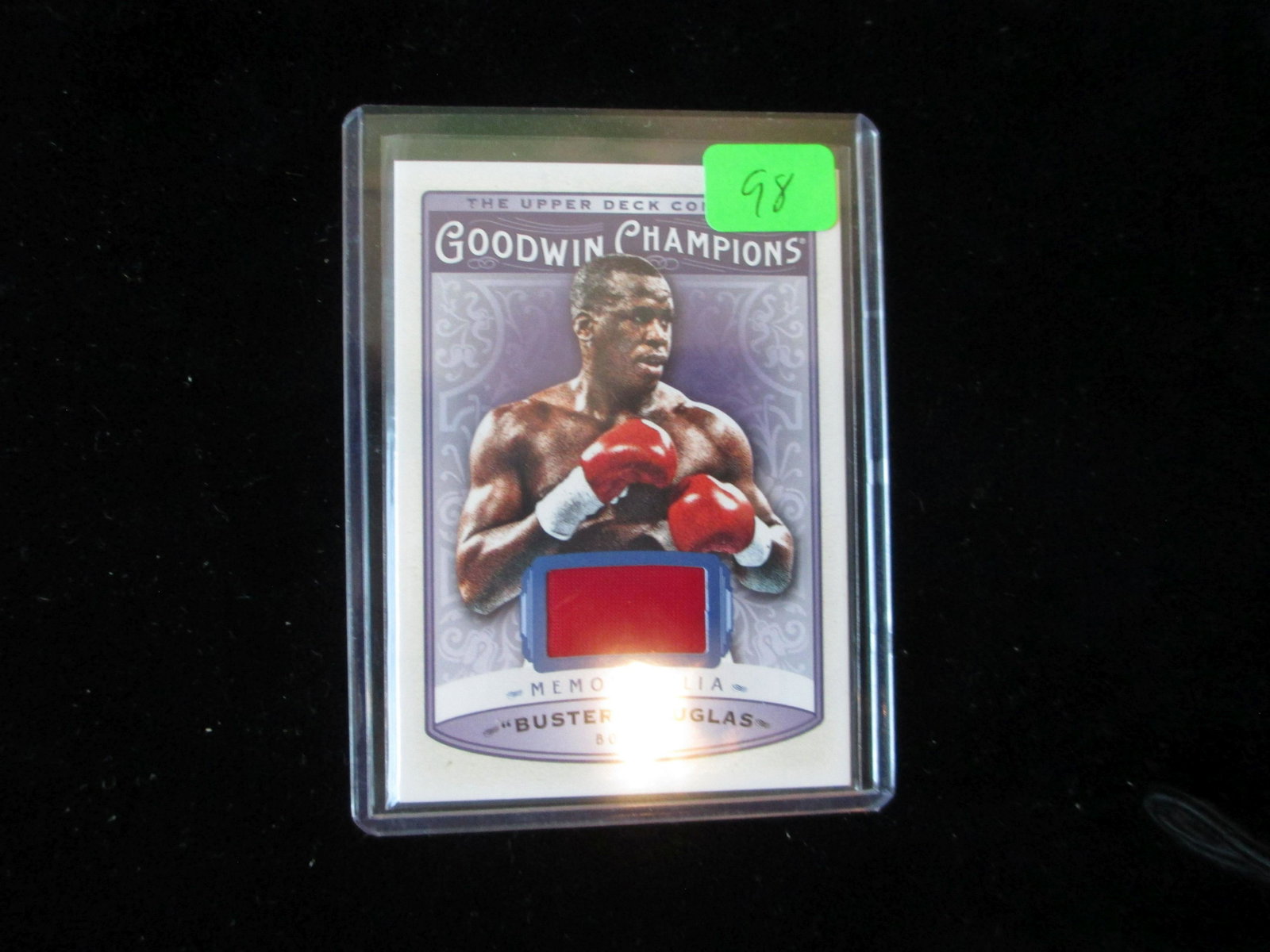 buster douglas memorabilla boxing card: goodwin champions