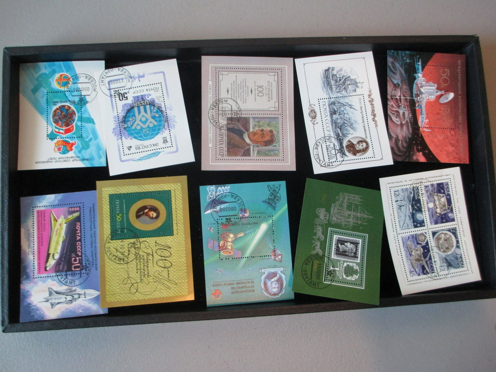 lot of 10 soviet union souvinir sheets: rare lot