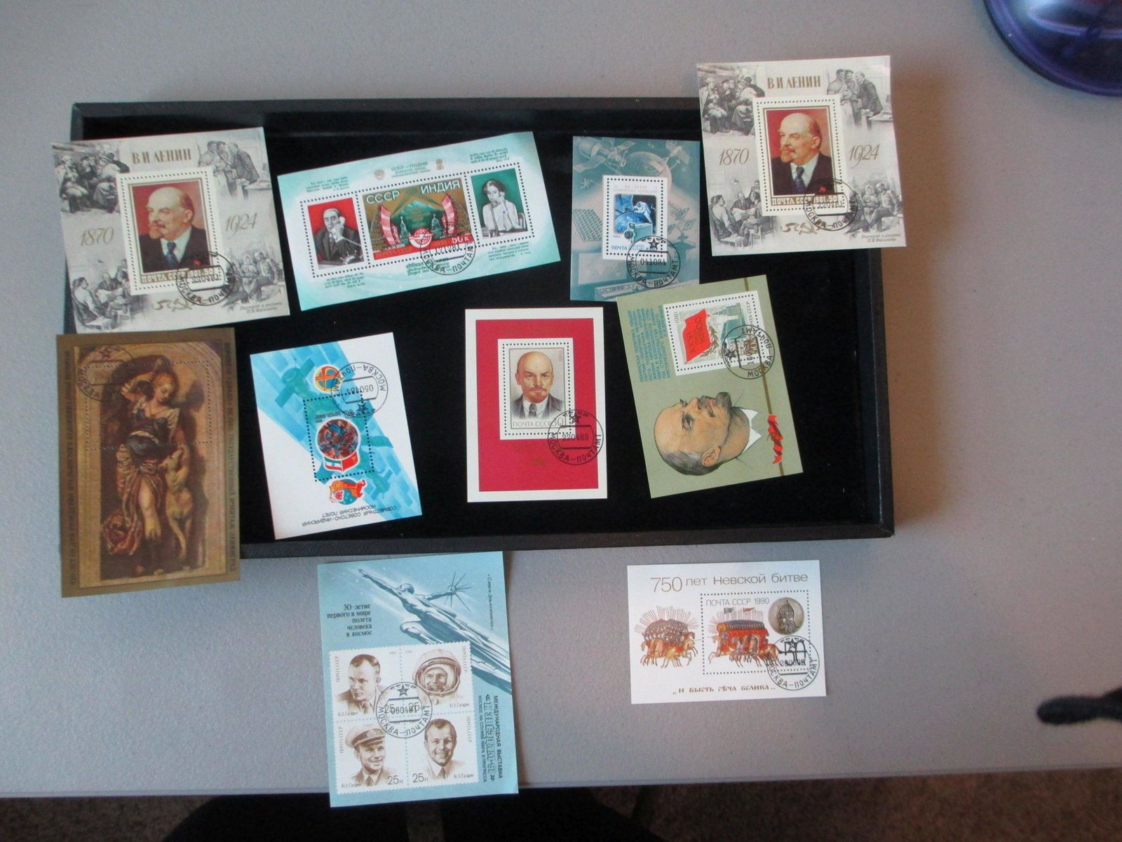 lot of 10 soviet union souvinir sheets: rare lot