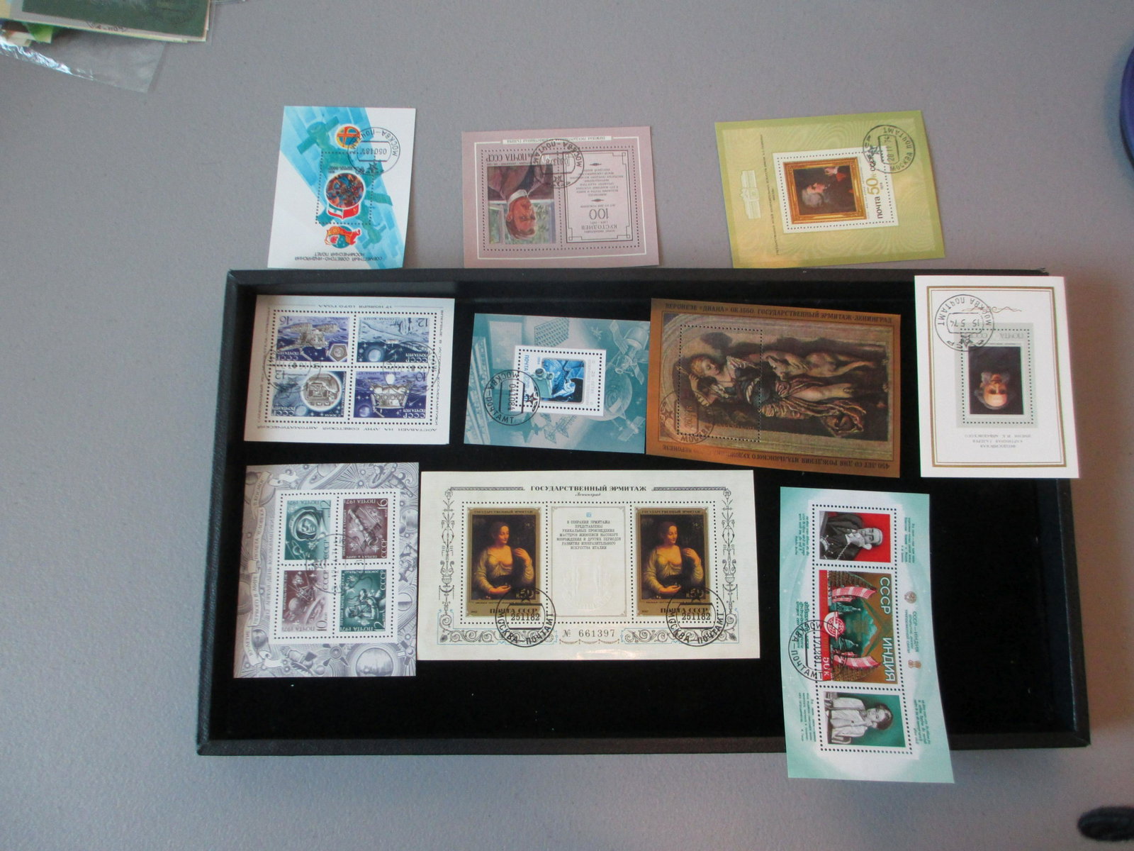 lot of 10 soviet union souvinir sheets: rare lot