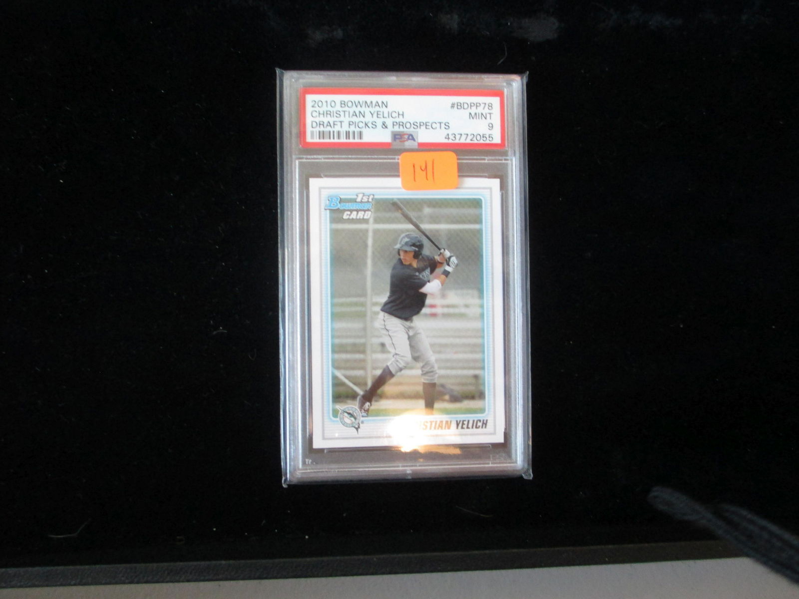 psa graded 2010 bowman christian yelich mint 9 (1 of 1)