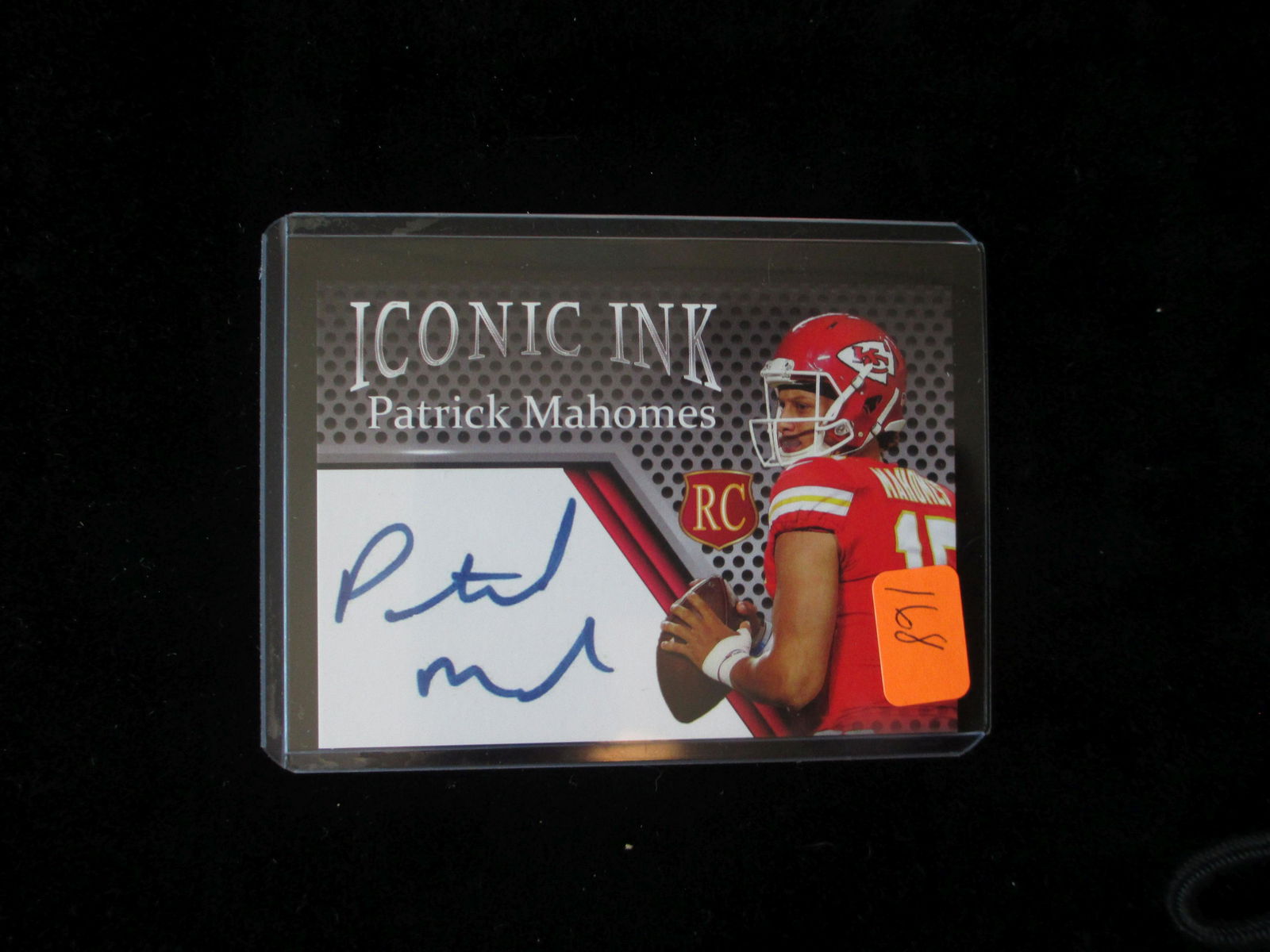 patrick mahomes rookie signature card: facsimile autograph edition