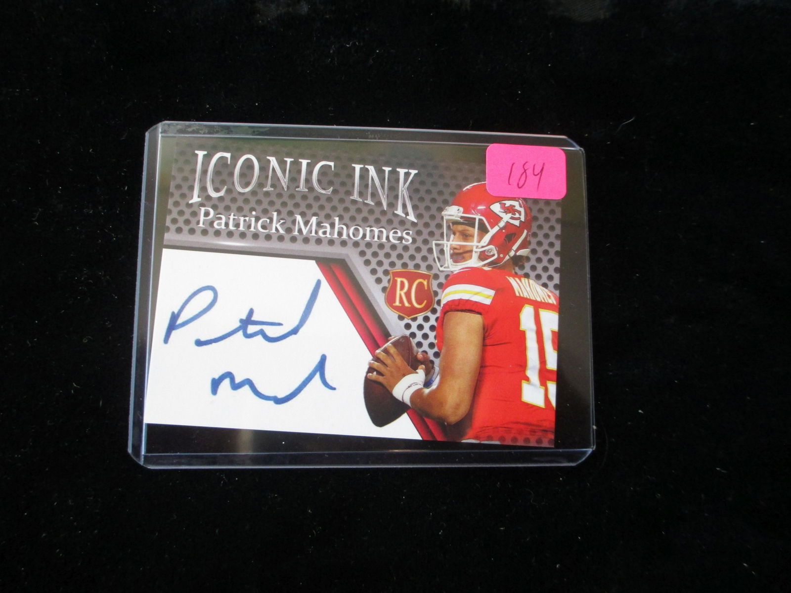 patrick mahomes rookie signature card: facsimile autograph edition