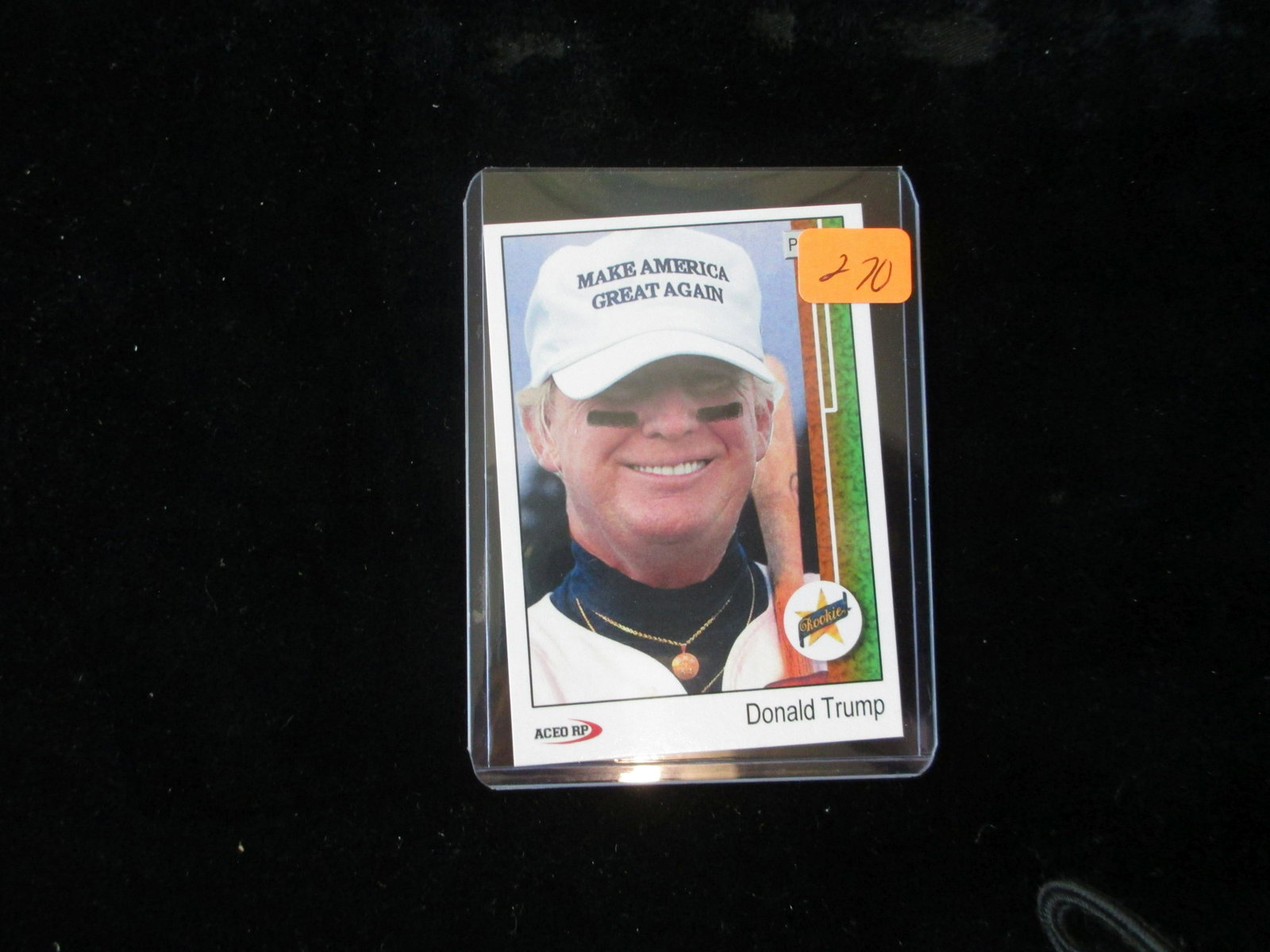 make america great again baseball card: president