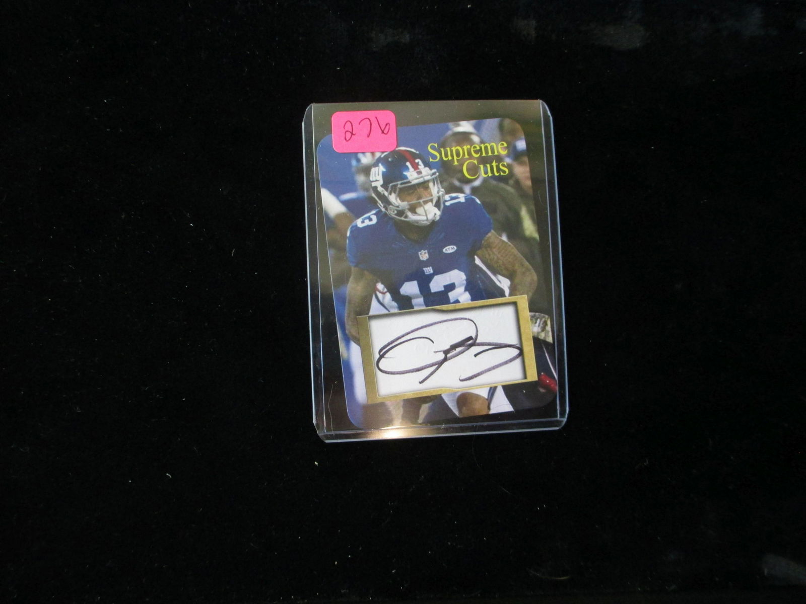 supreme cuts odell beckham jr facsimile autogragh: ny giants