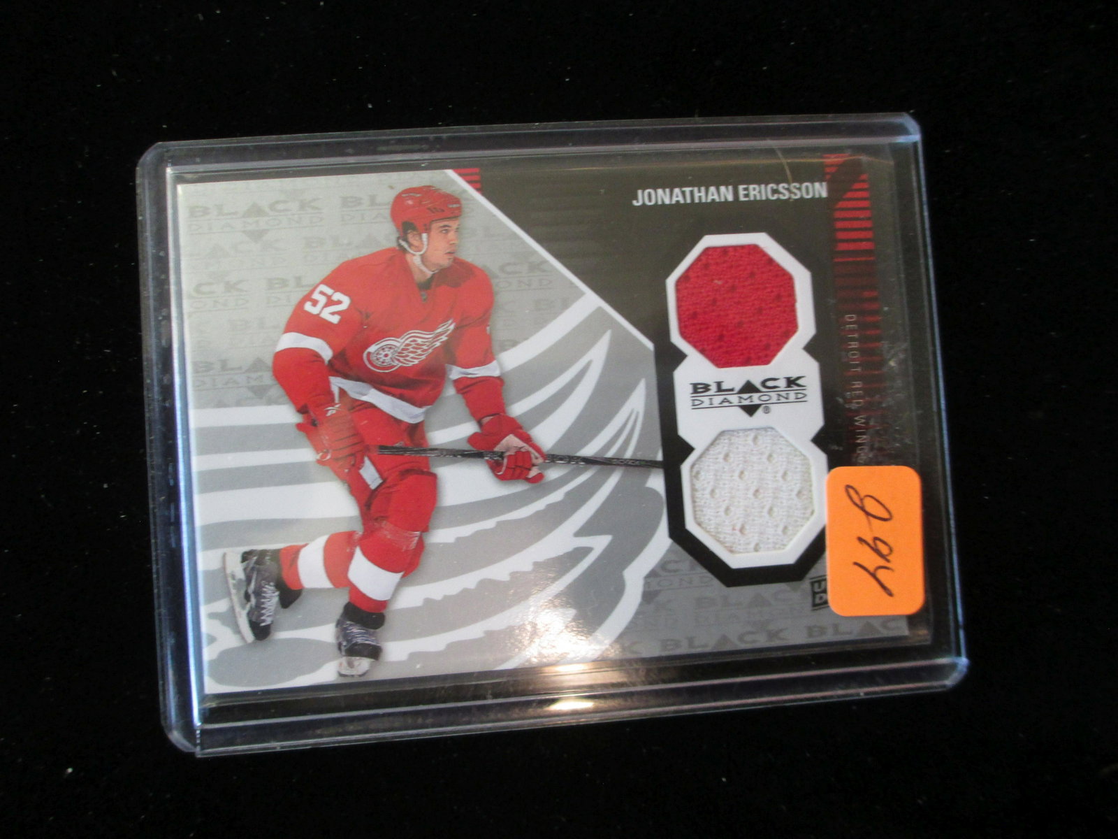 jonathan ericsson jersey card: redwings
