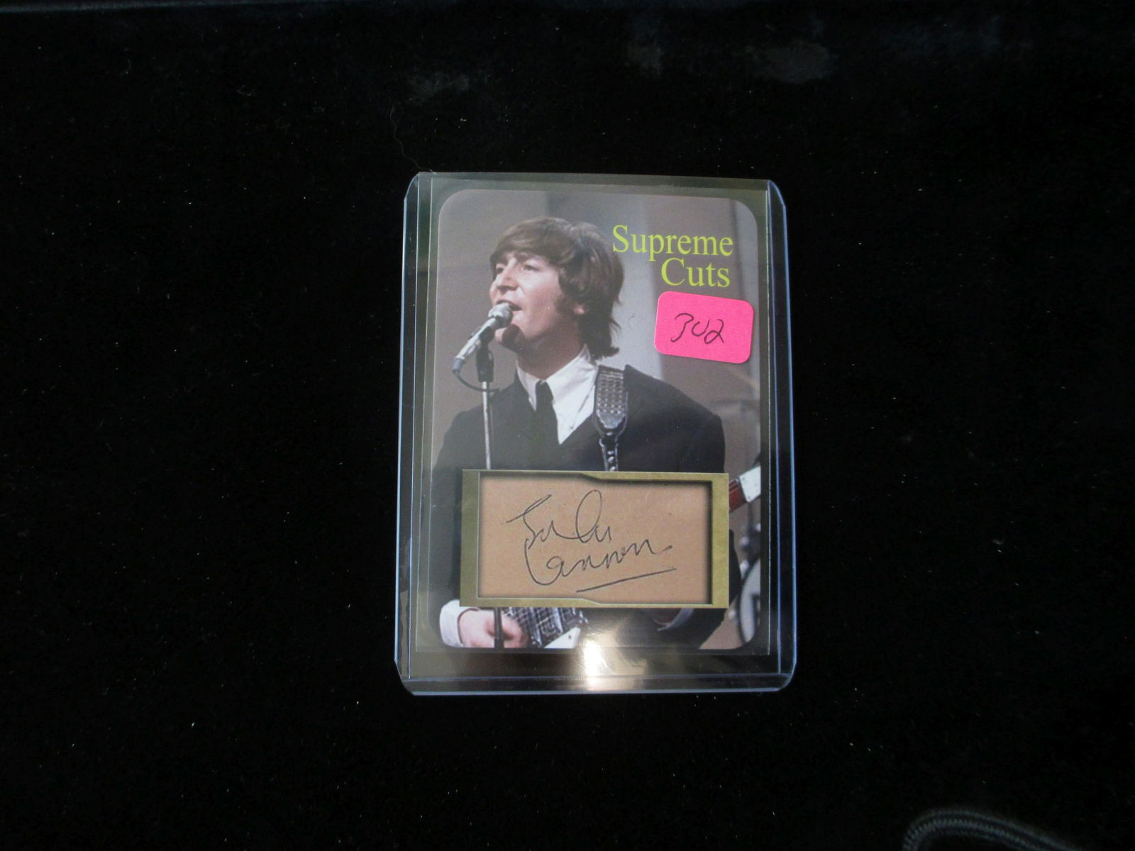 john lennon facsimile autograph signature card (1 of 1)