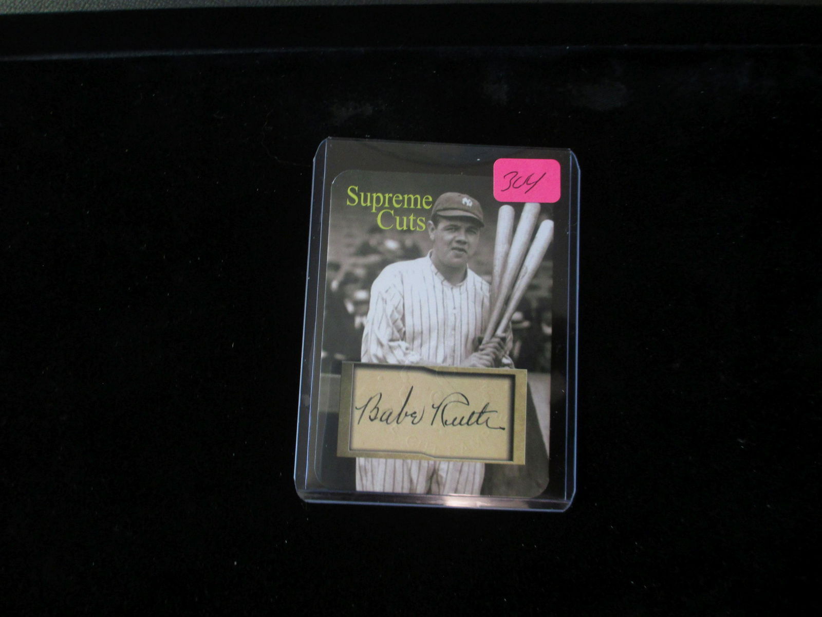 babe ruth facsimile autograph signature card (1 of 1)