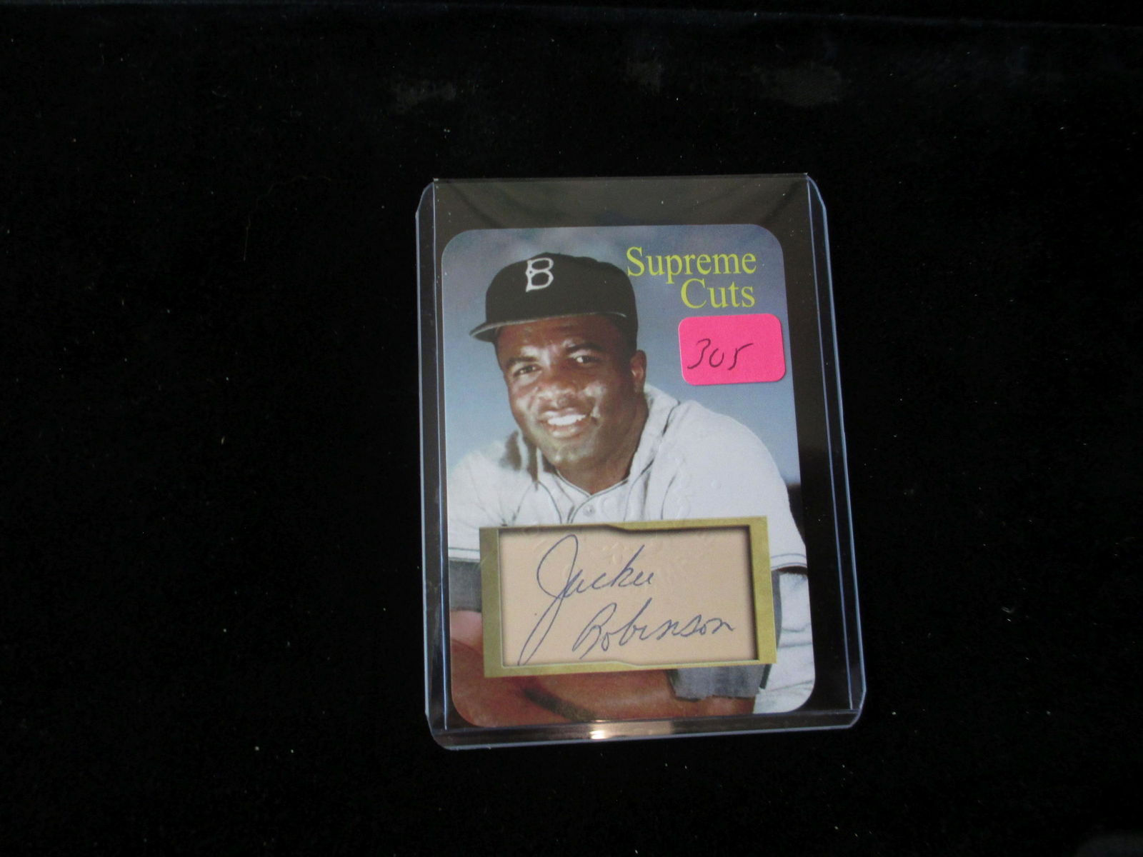 jackie robinson facsimile autograph signature card (1 of 1)