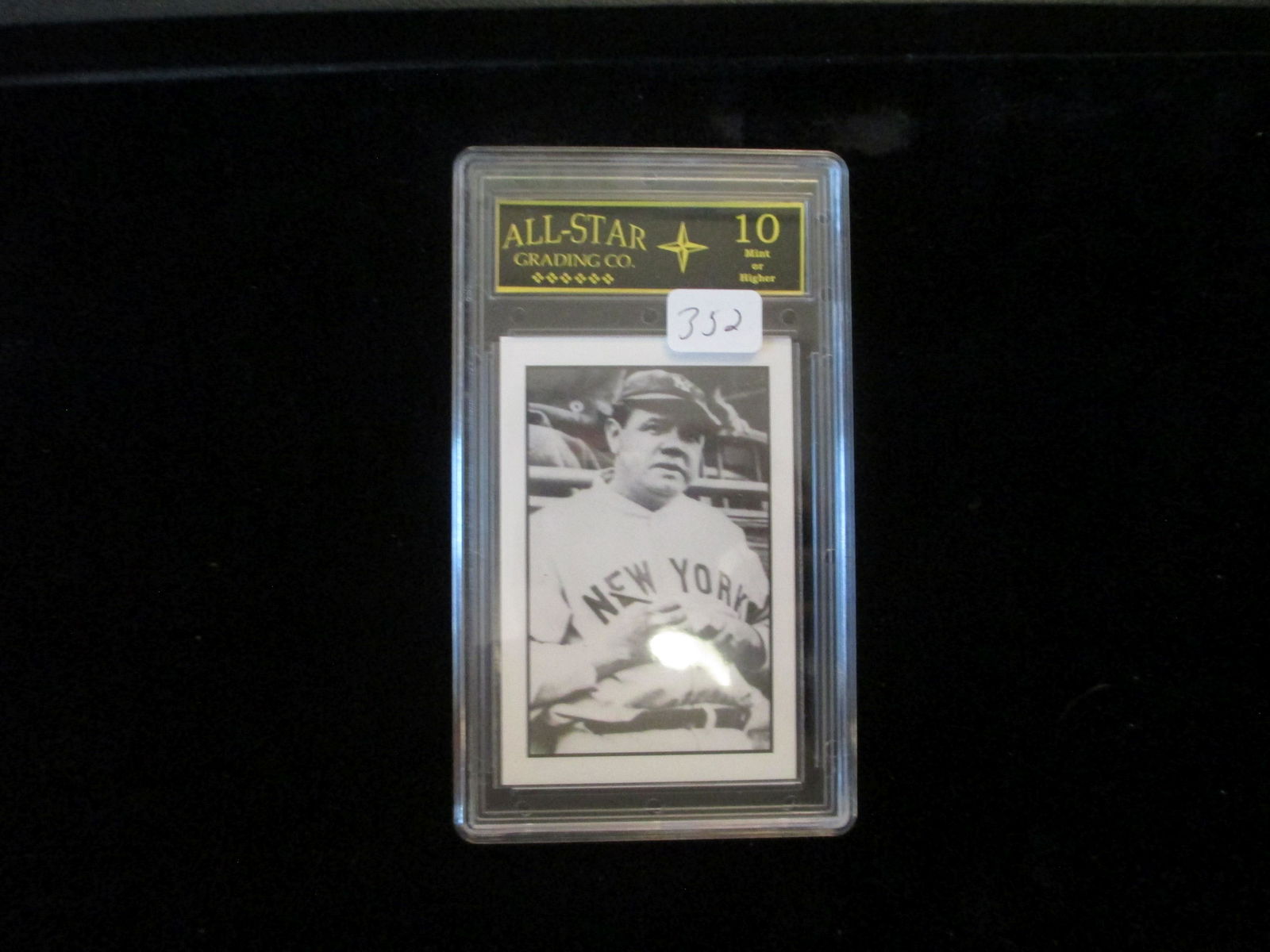 all star grading co babe ruth mint 10: nice graded card