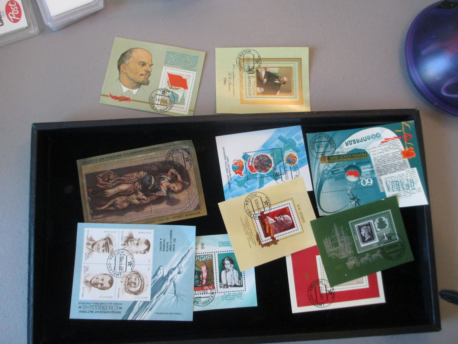 lot of 10 soviet union souvinir sheets: rare lot