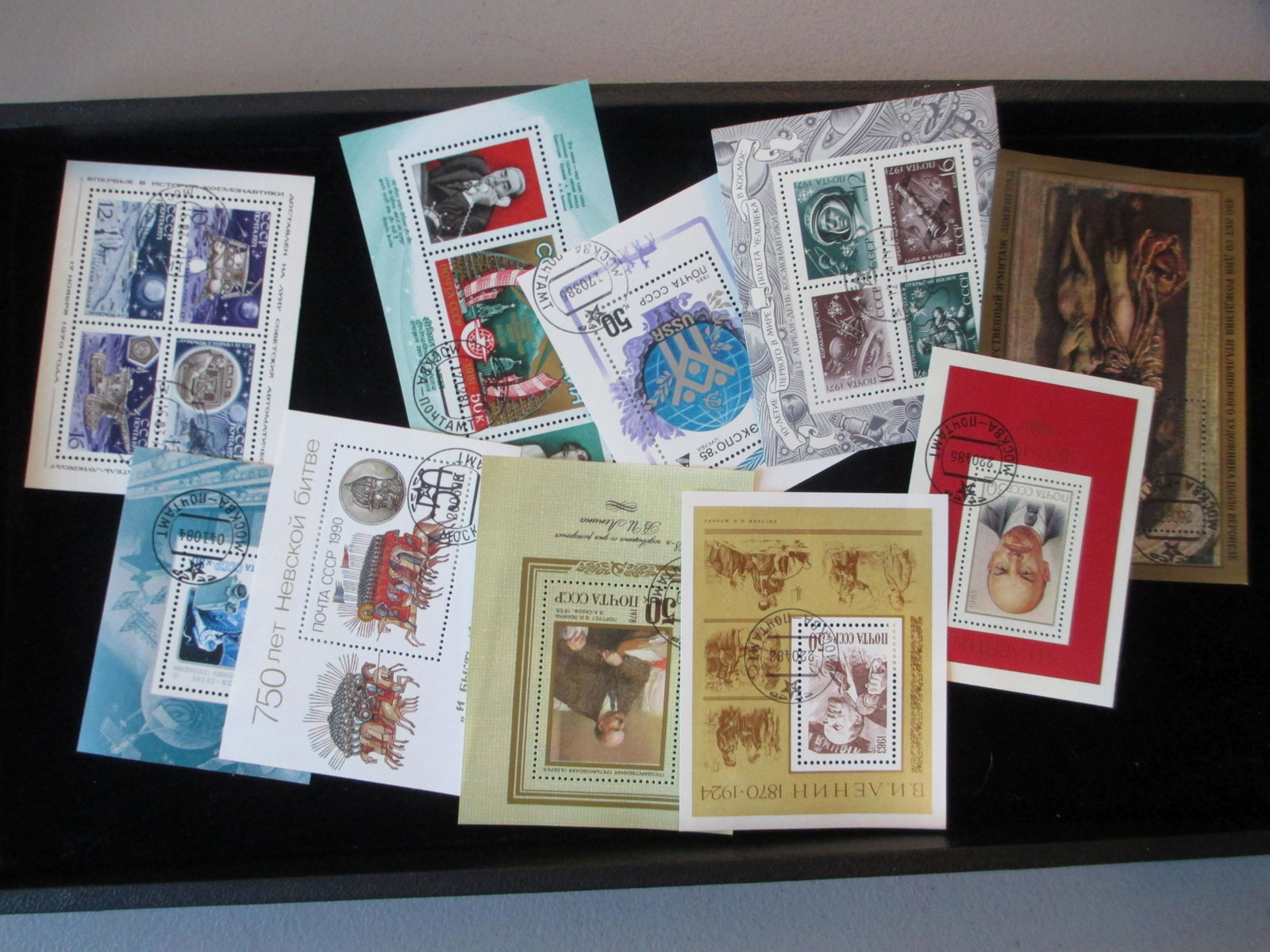 lot of 10 soviet union souvinir sheets: rare lot