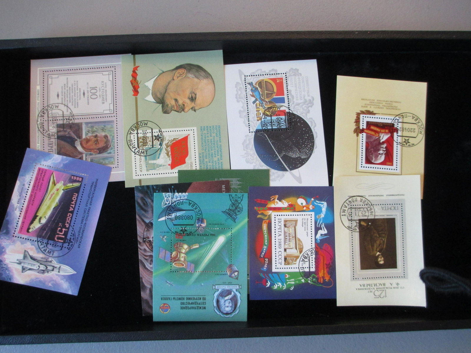 lot of 10 soviet union souvinir sheets: rare lot