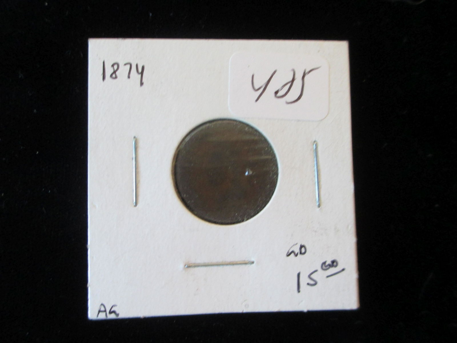 1874 indian cent ag details (1 of 1)