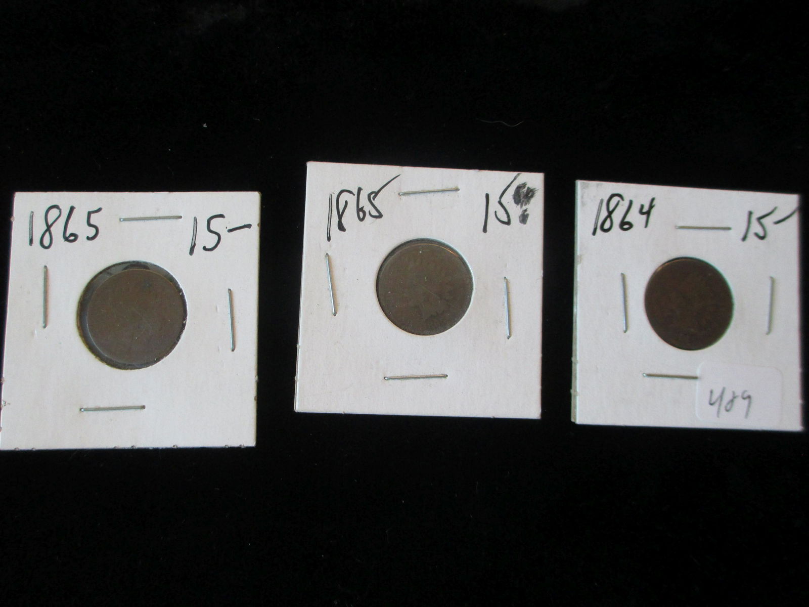 1864 indian cent,1865 indian cent,1865 indian cent ag (1 of 1)