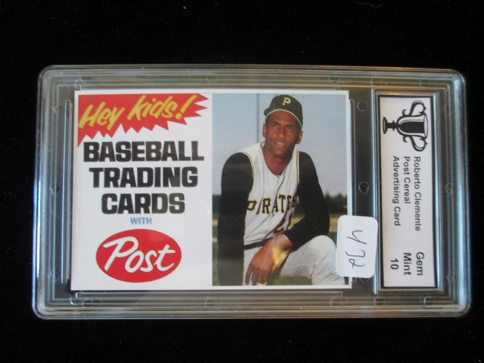 trophy graded robert clemente post cereal mint 10 (1 of 1)