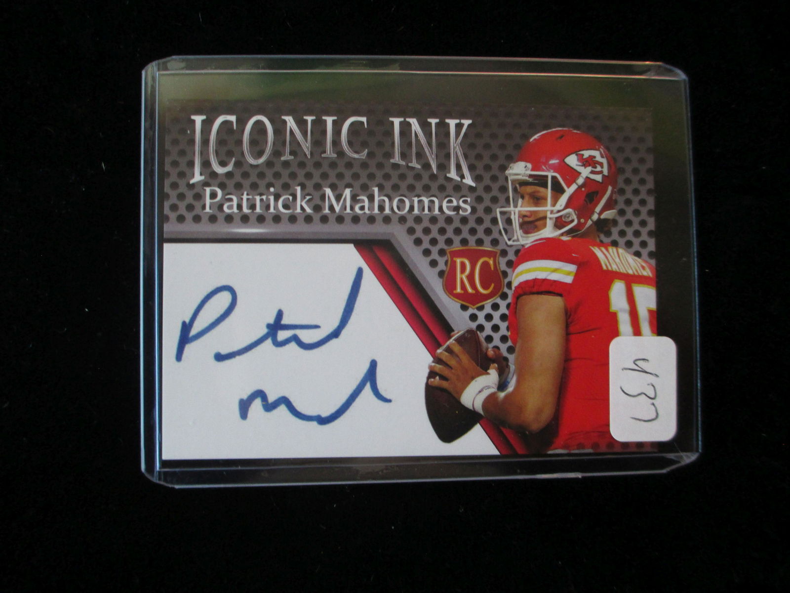 patrick mahomes rookie signature card: facsimile autograph edition