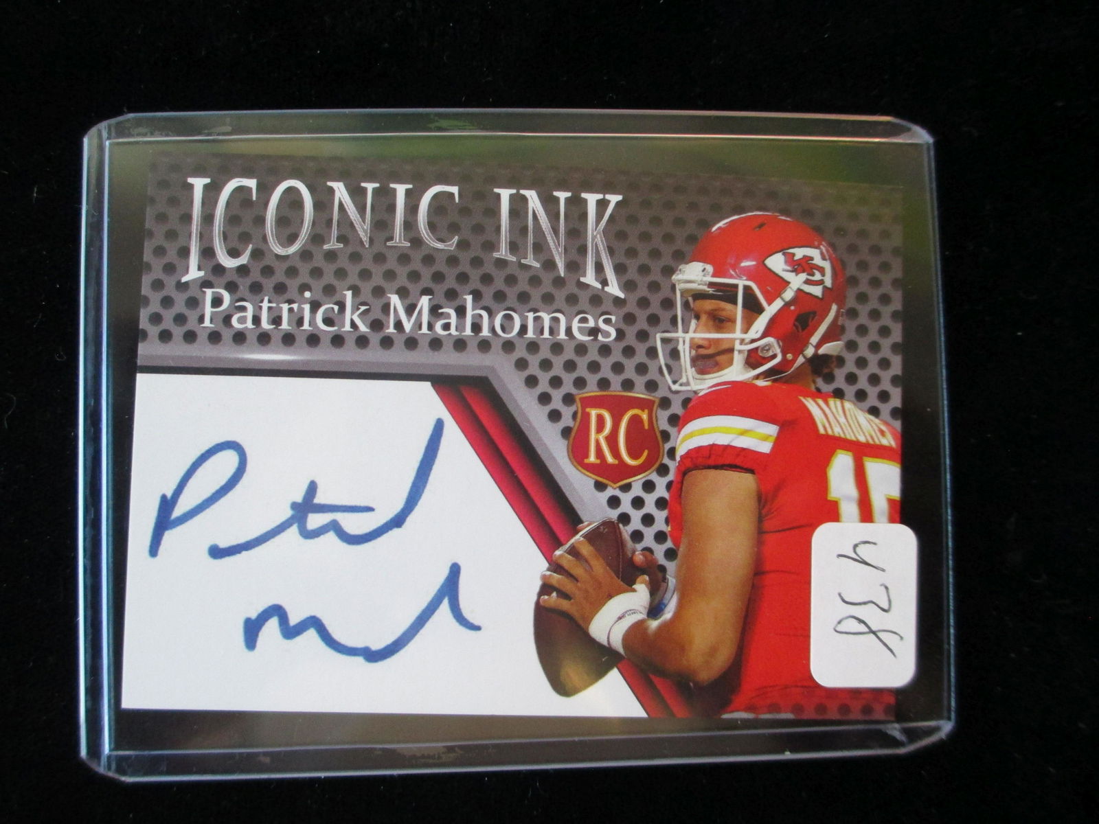 patrick mahomes rookie signature card: facsimile autograph edition