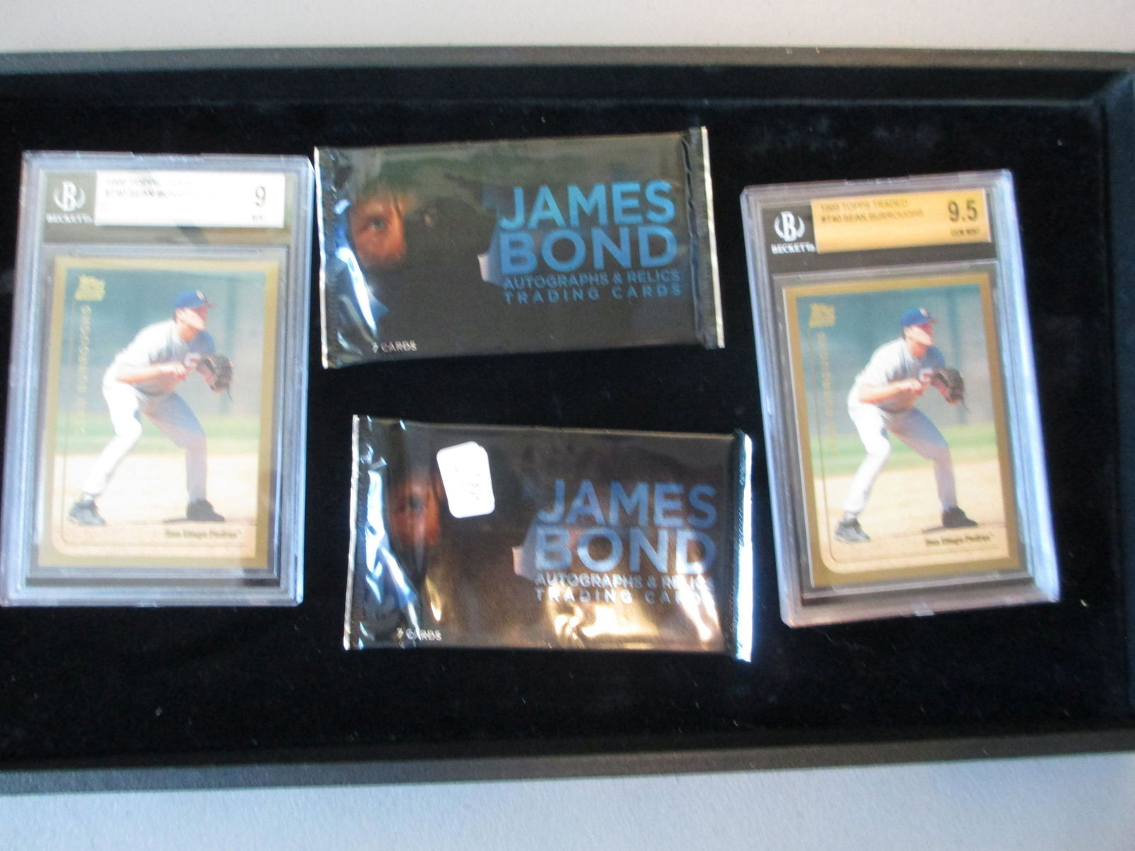 lot of two unopened packs of james bonds and two (1 of 1)