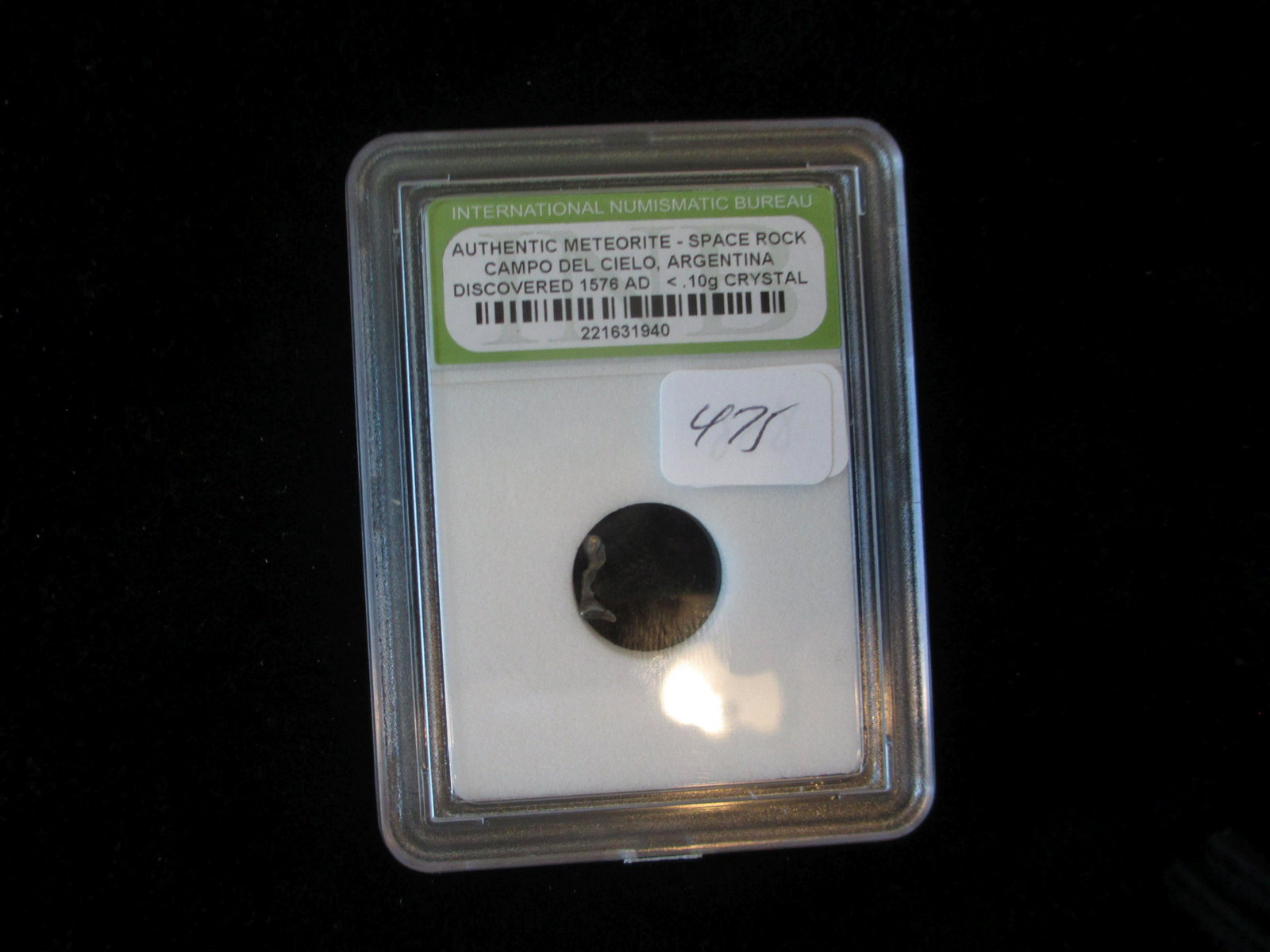 international numismatic bureau graded meteorite 1576ad: nice graded item
