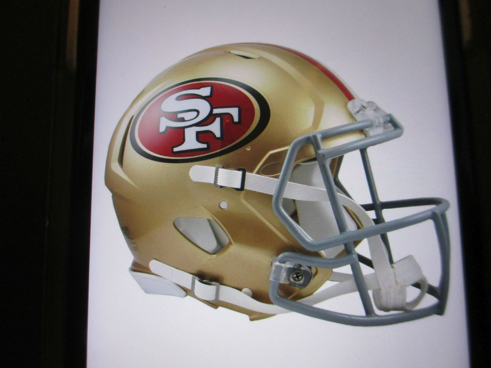 SAN FRANCISCO 49'RS FULL SIZE REPLICA FOOTBALL HELMET (1 of 1)